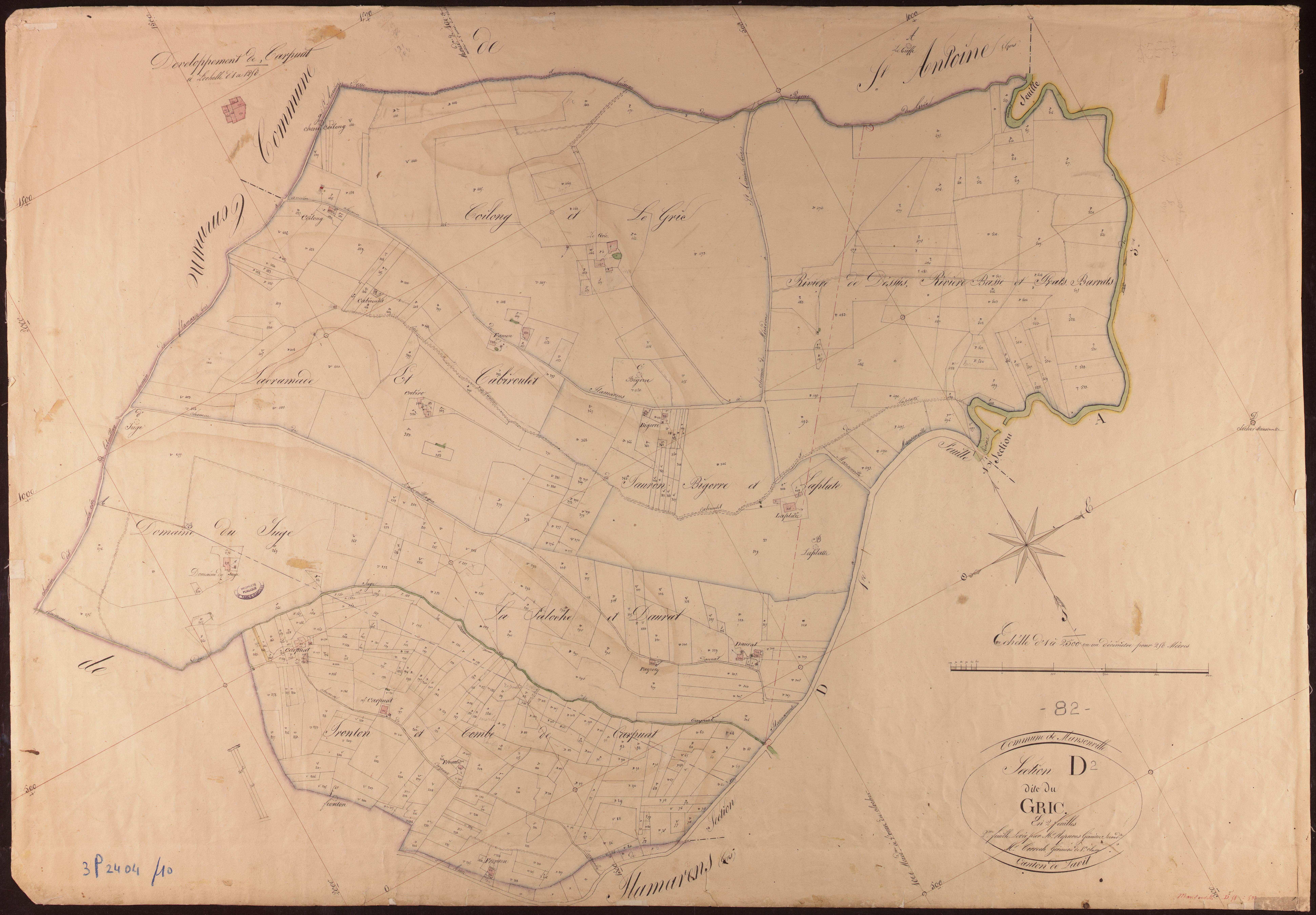 Mansonville - Section D - Le Gric, 2e feuille
