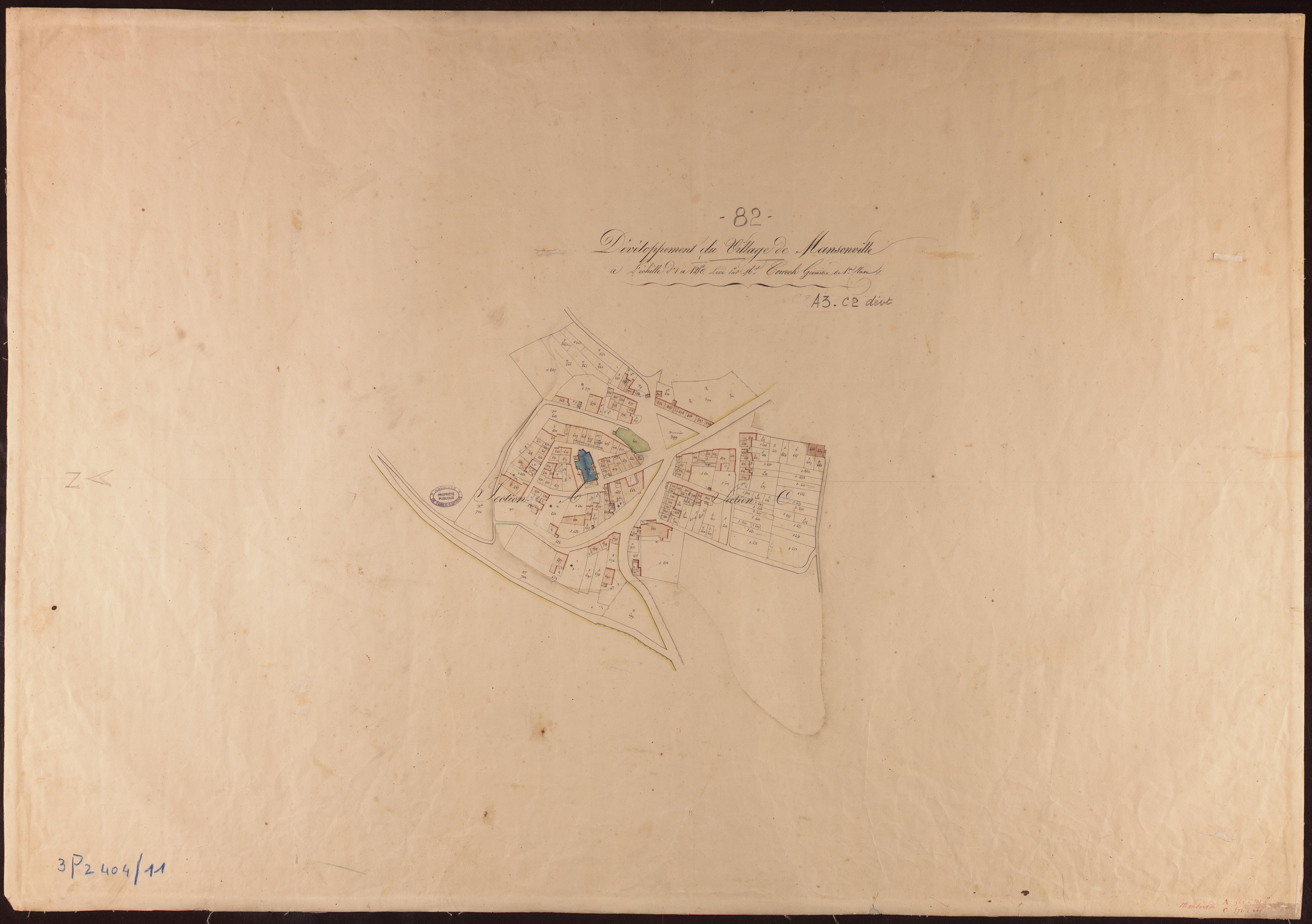 Mansonville - Section A, C : développement du village