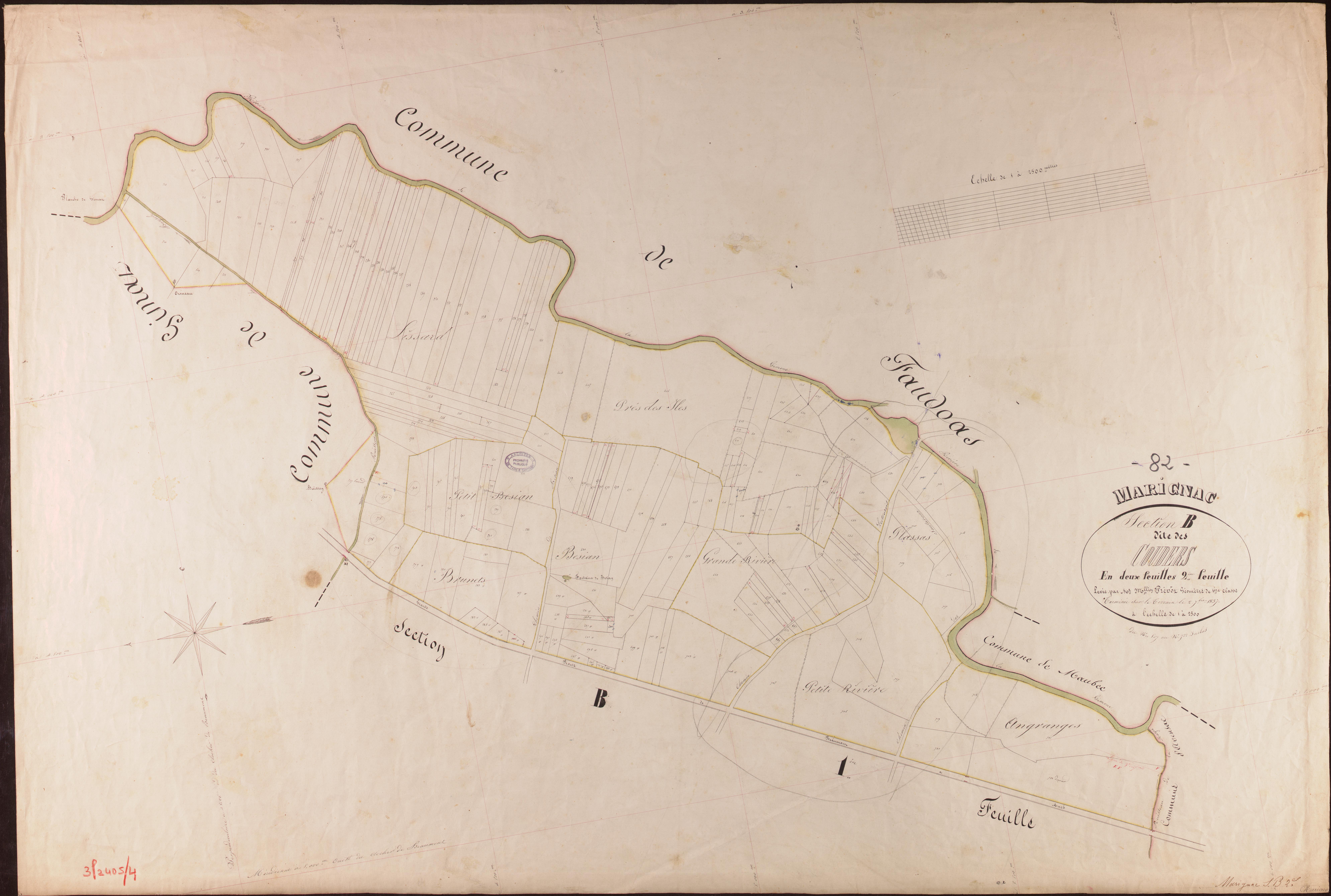 Marignac - Section B - Les Couders, 2e feuille