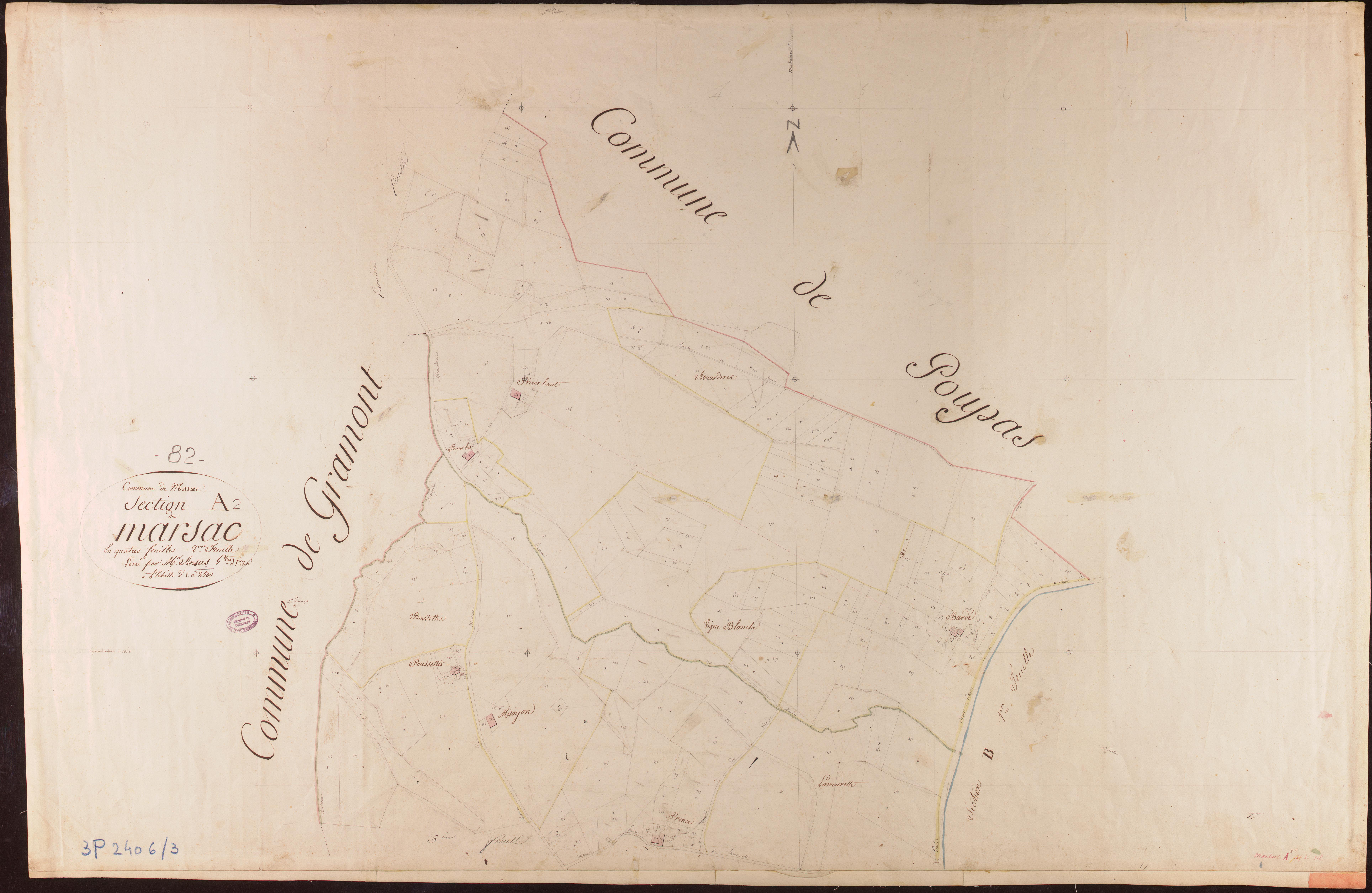 Marsac - Section A - Marsac, 2e feuille