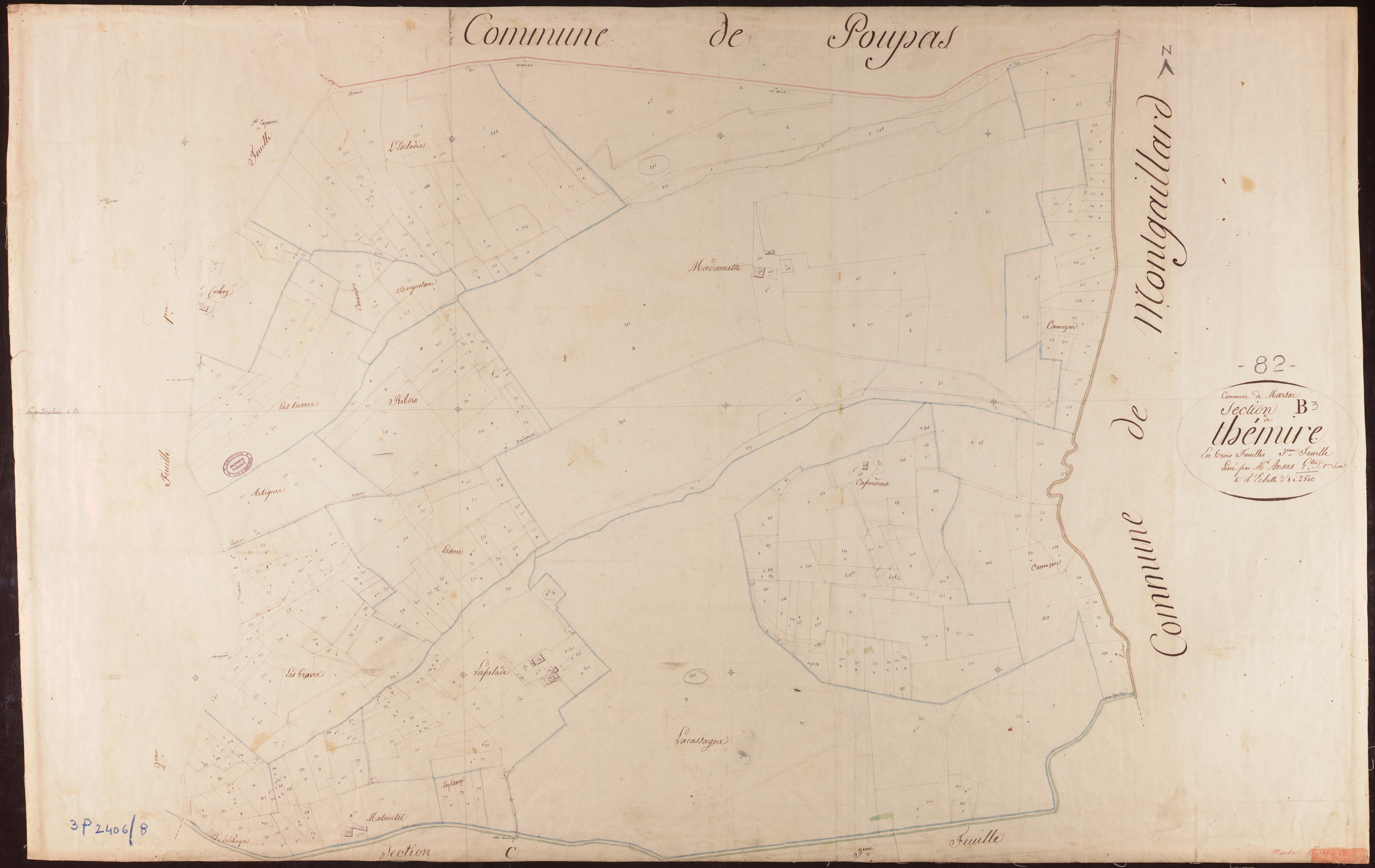 Marsac - Section B - Thémire, 3e feuille