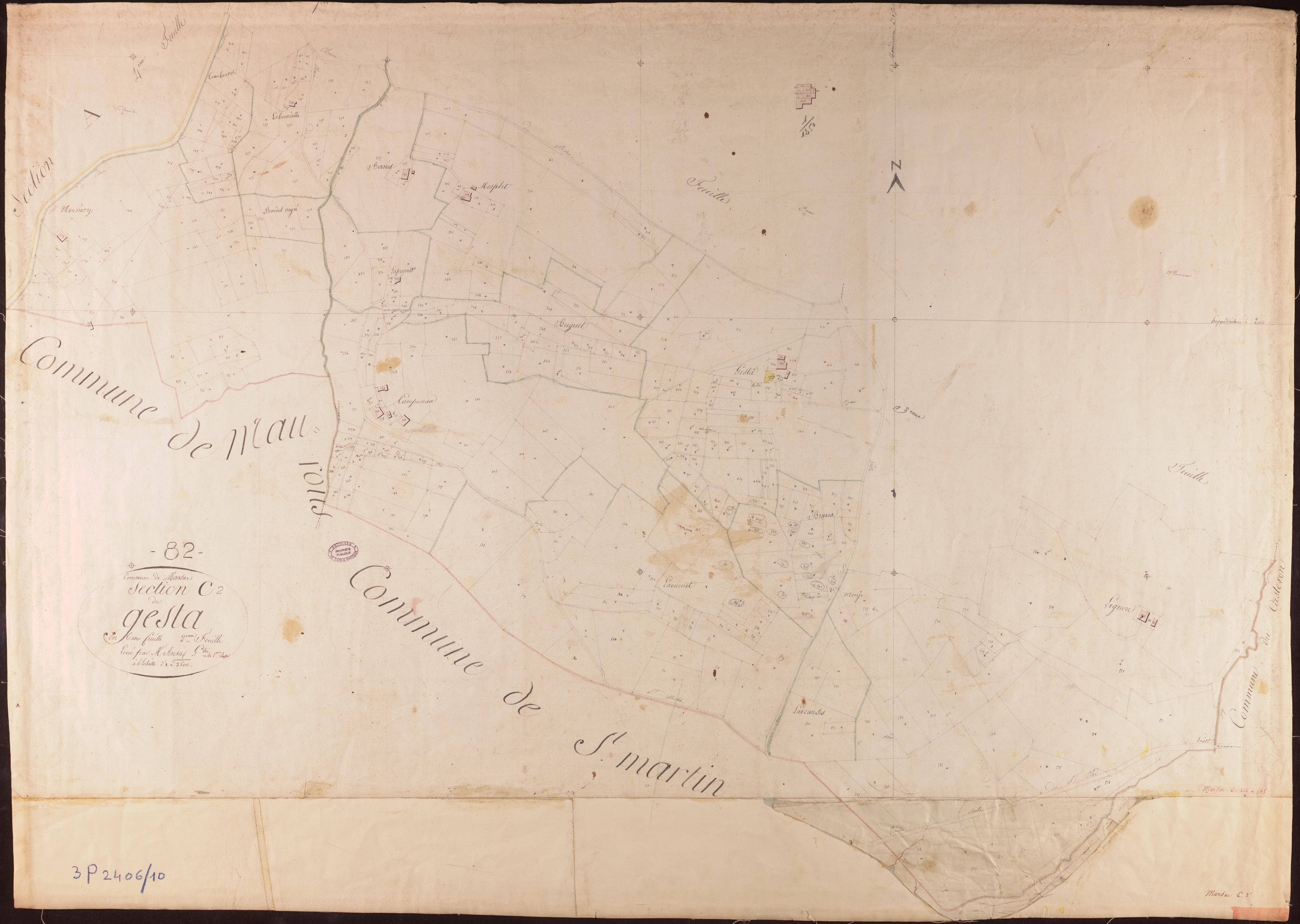 Marsac - Section C - Le Gesta, 2e feuille