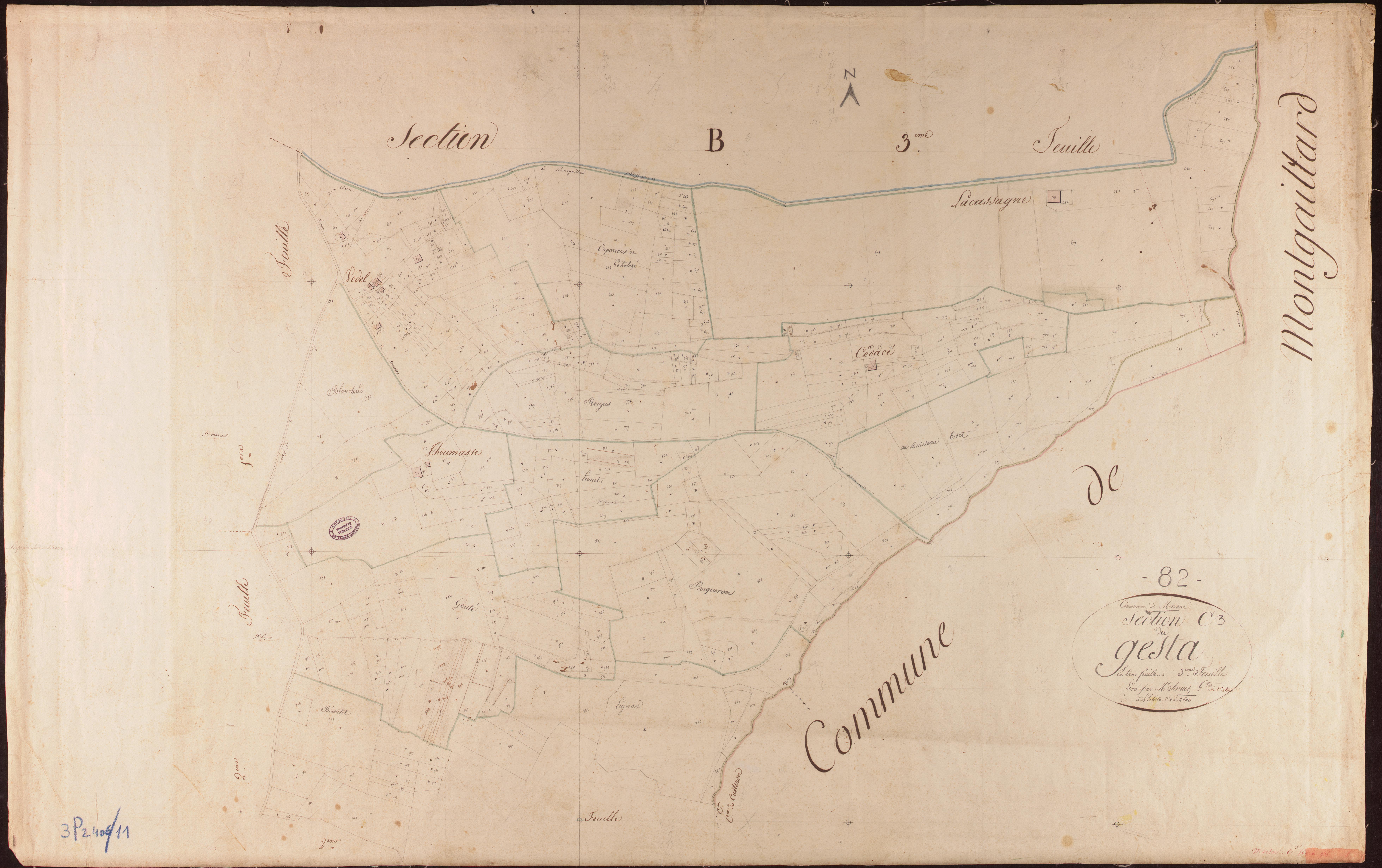 Marsac - Section C - Le Gesta, 3e feuille