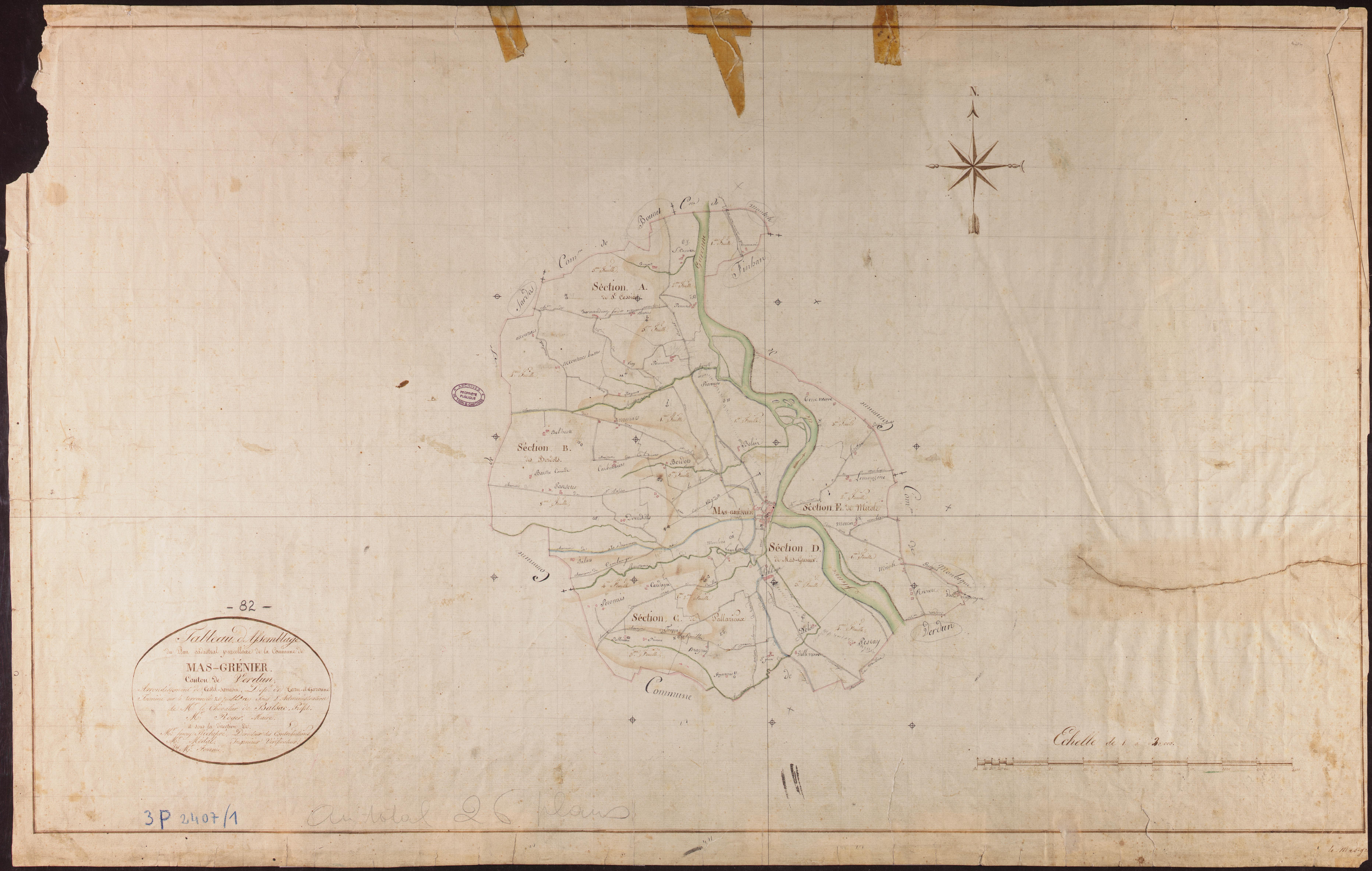 Mas-Grenier - Tableau d'assemblage