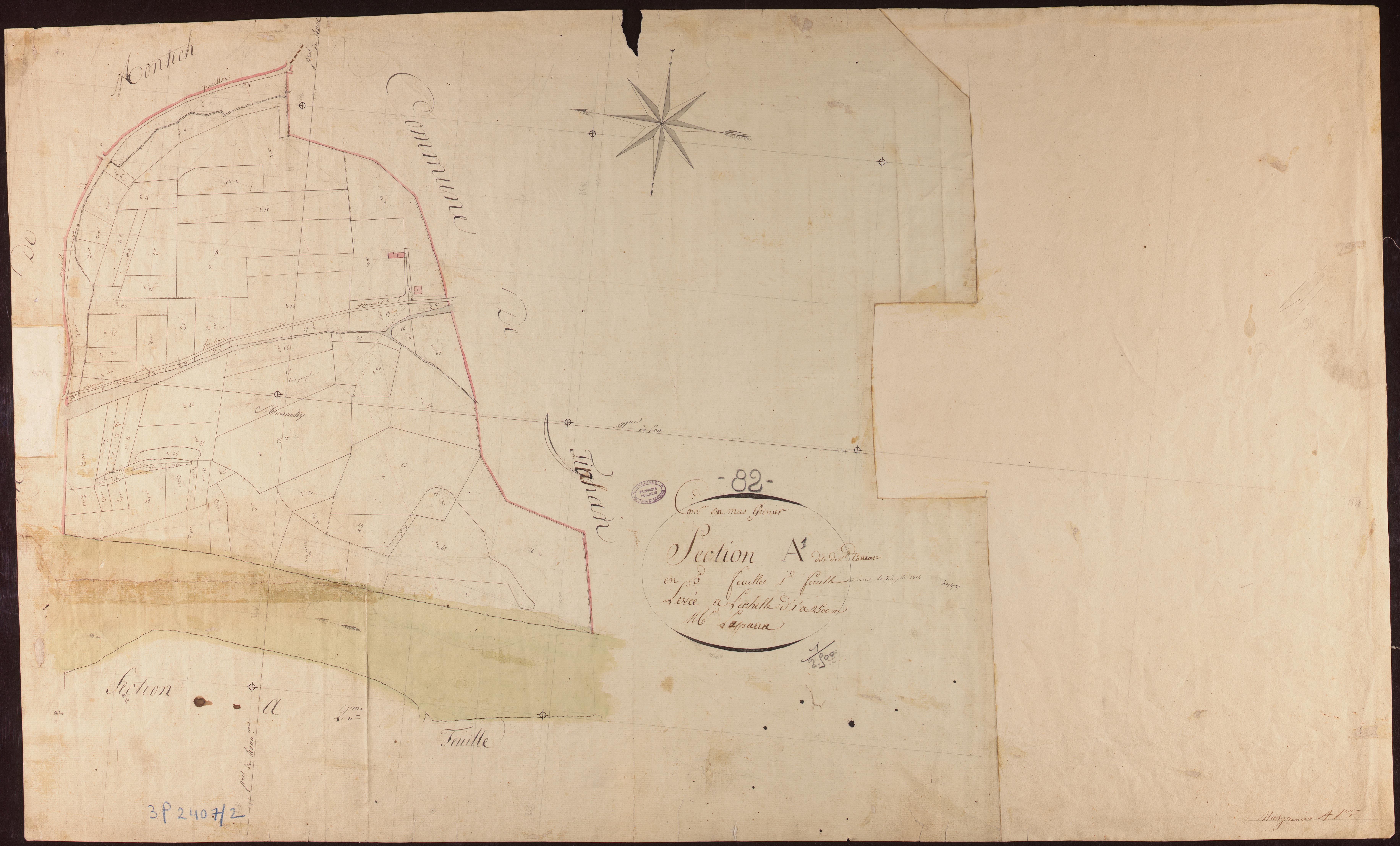 Mas-Grenier - Section A - Saint-Cassian, 1ère feuille