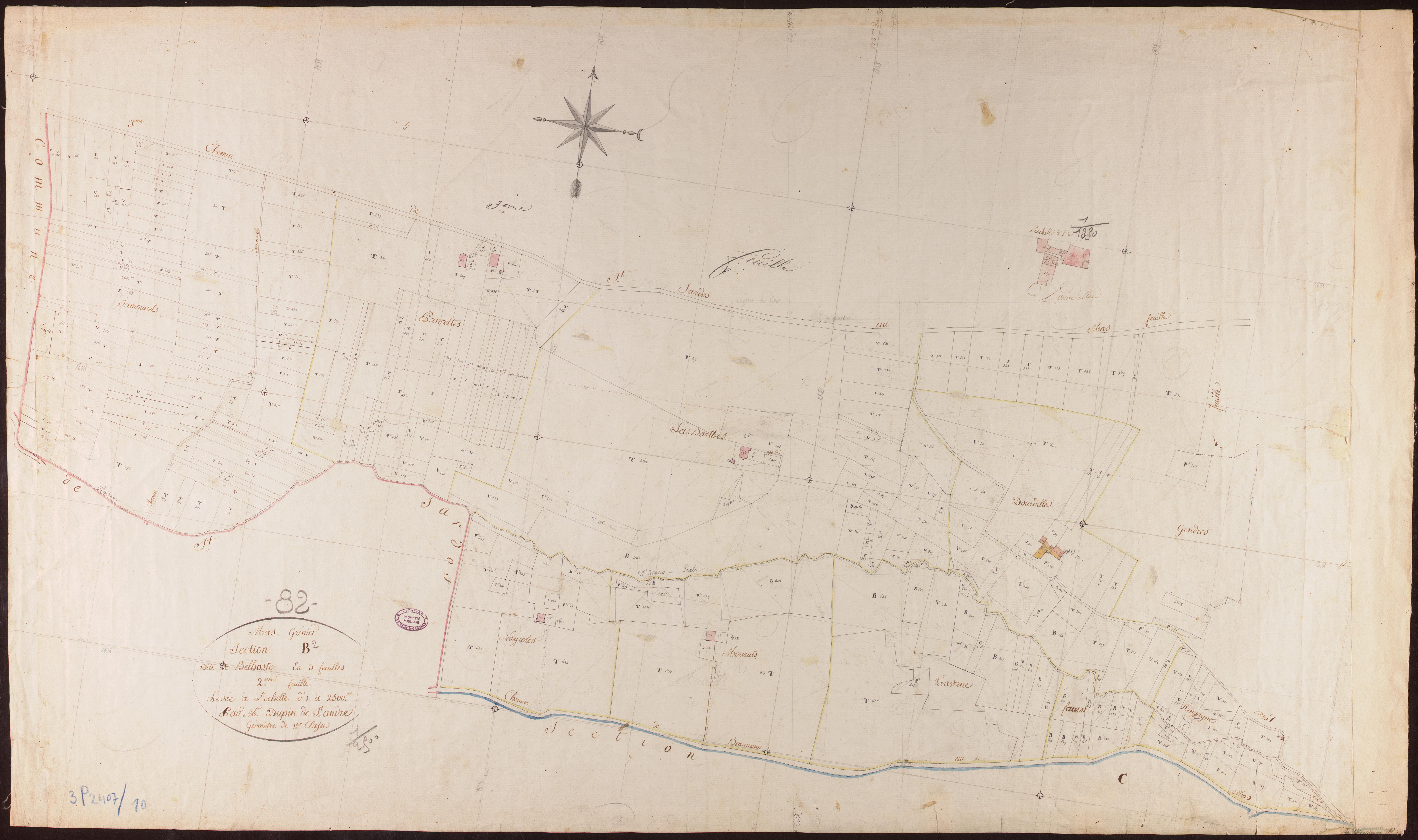 Mas-Grenier - Section B - Belhoste, 2e feuille
