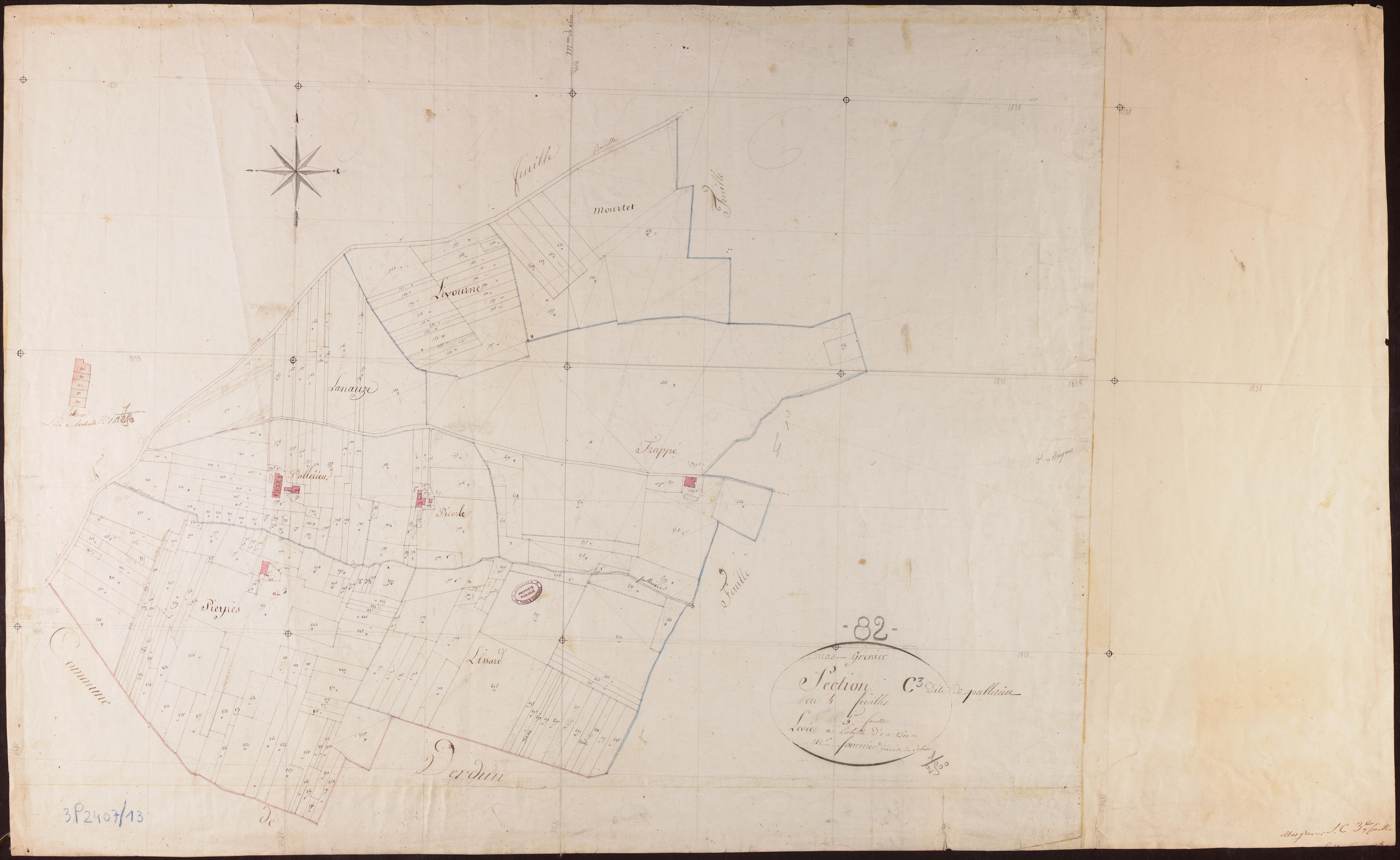 Mas-Grenier - Section C - Pallerieux, 3e feuille