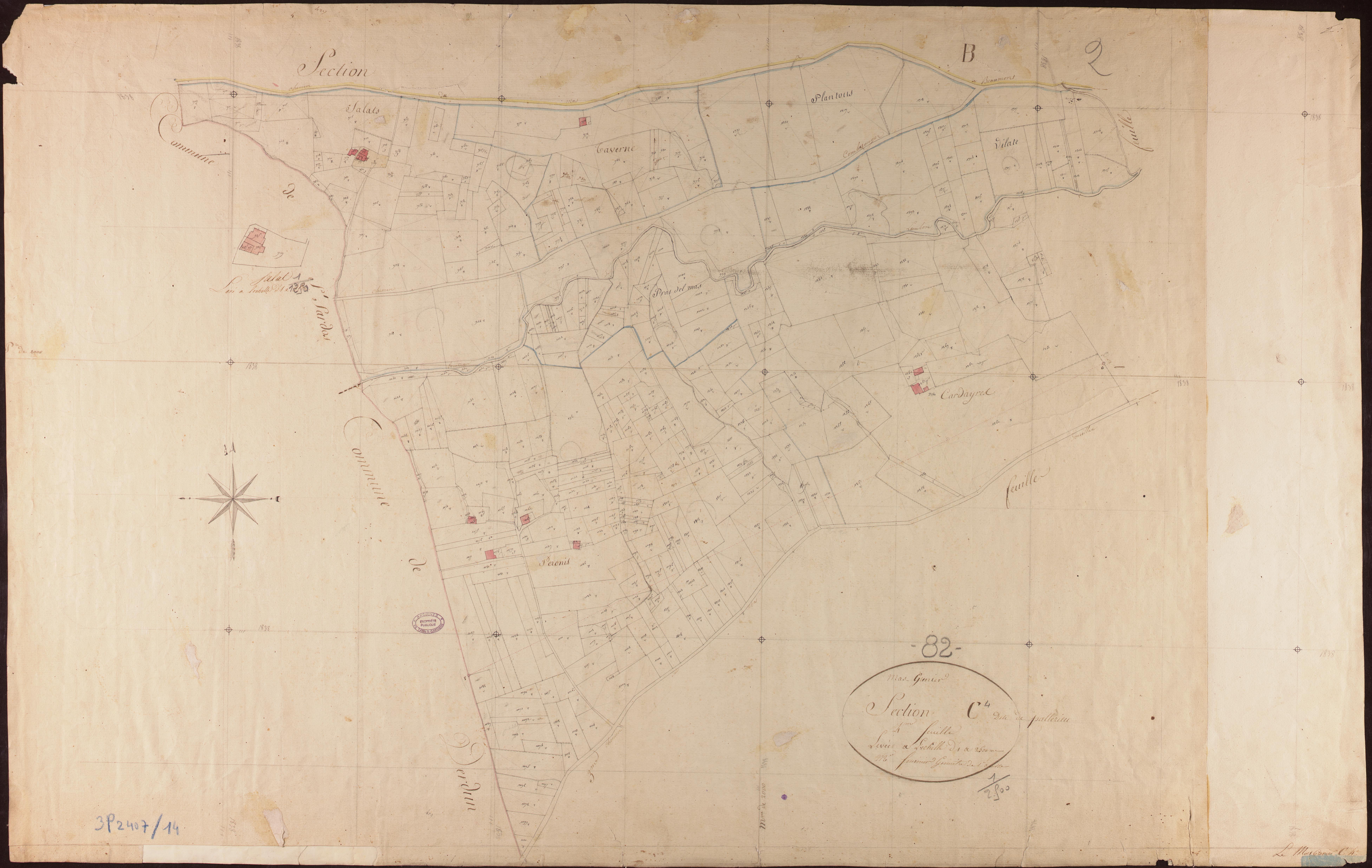 Mas-Grenier - Section C - Pallerieux, 4e feuille