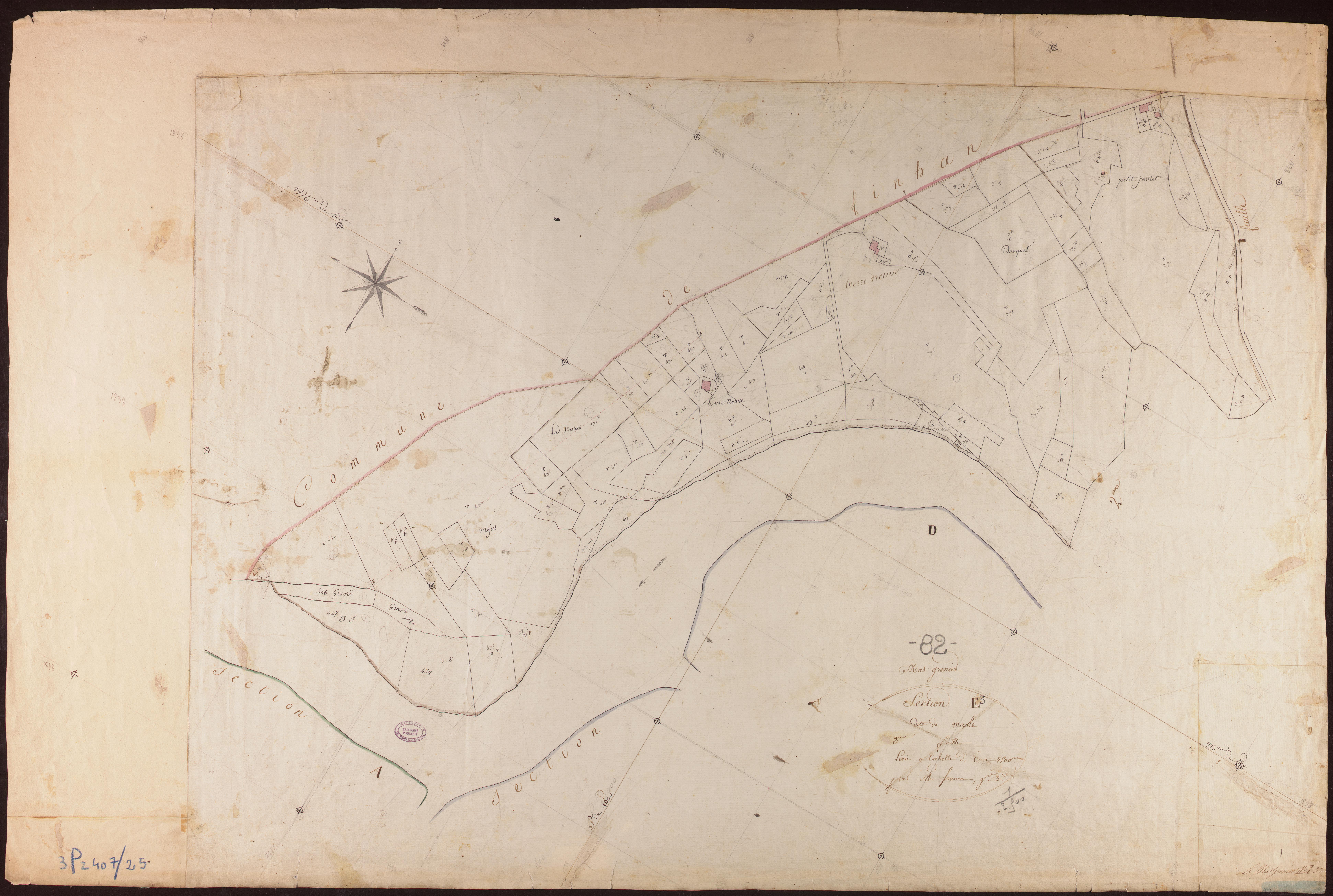 Mas-Grenier - Section E - Mirole, 3e feuille
