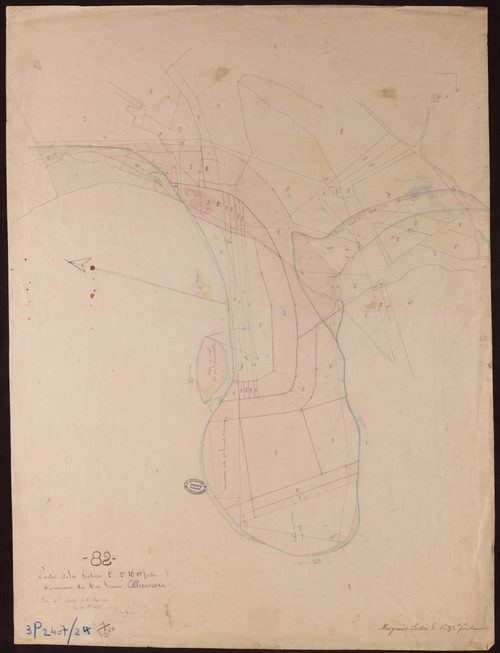 Mas-Grenier - Section E - Mirole, 2e feuille : alluvions et corrosions