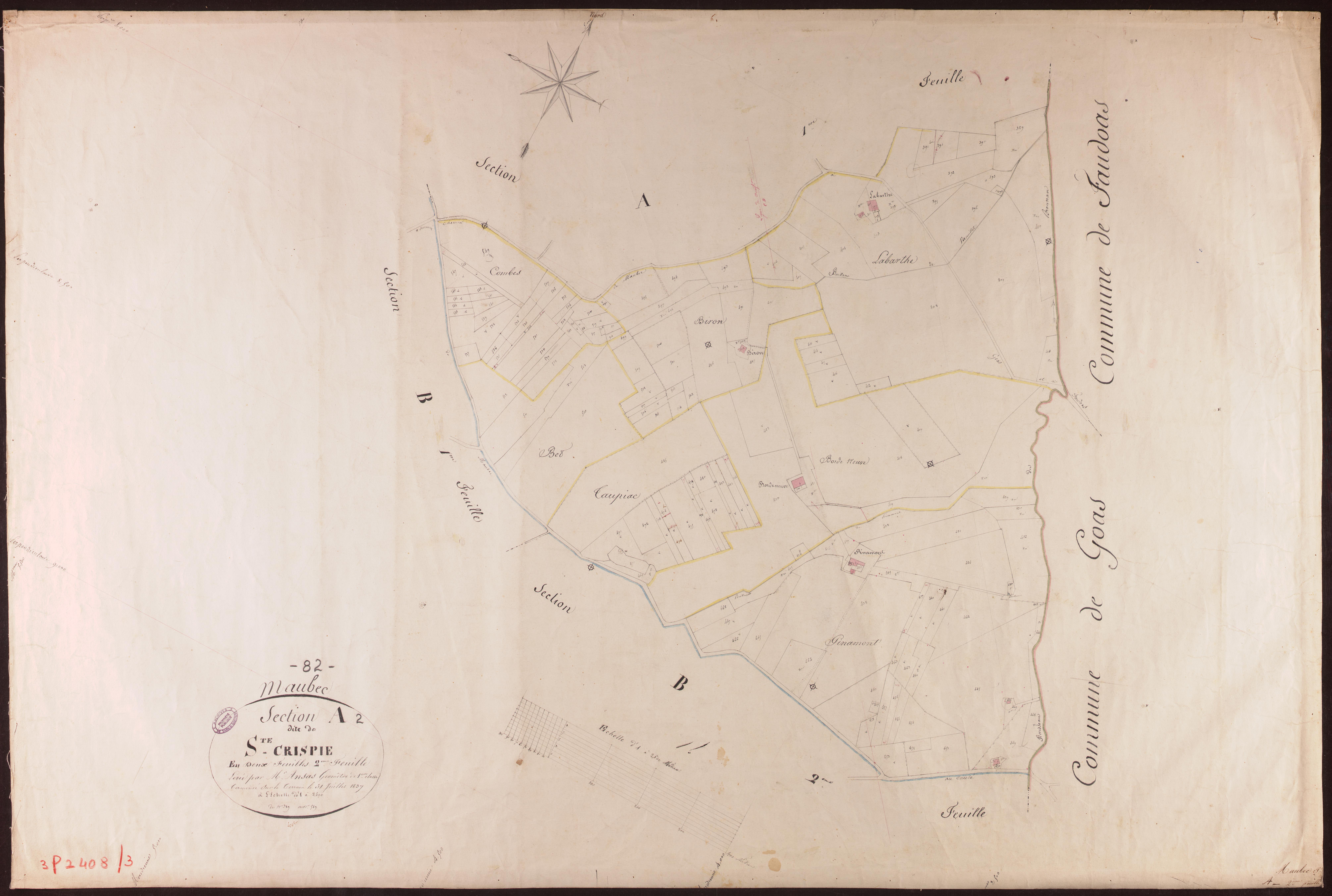 Maubec - Section A - Sainte-Crispie, 2e feuille