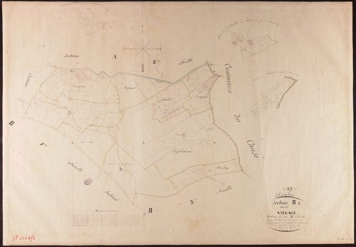 Maubec - Section B - Le Village, 2e feuille