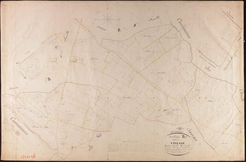 Maubec - Section B - Le Village, 3e feuille
