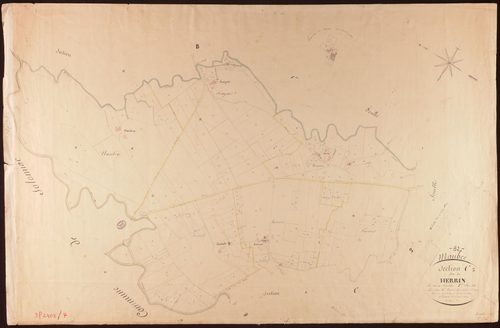 Maubec - Section C - Le Herrin, 1ère feuille