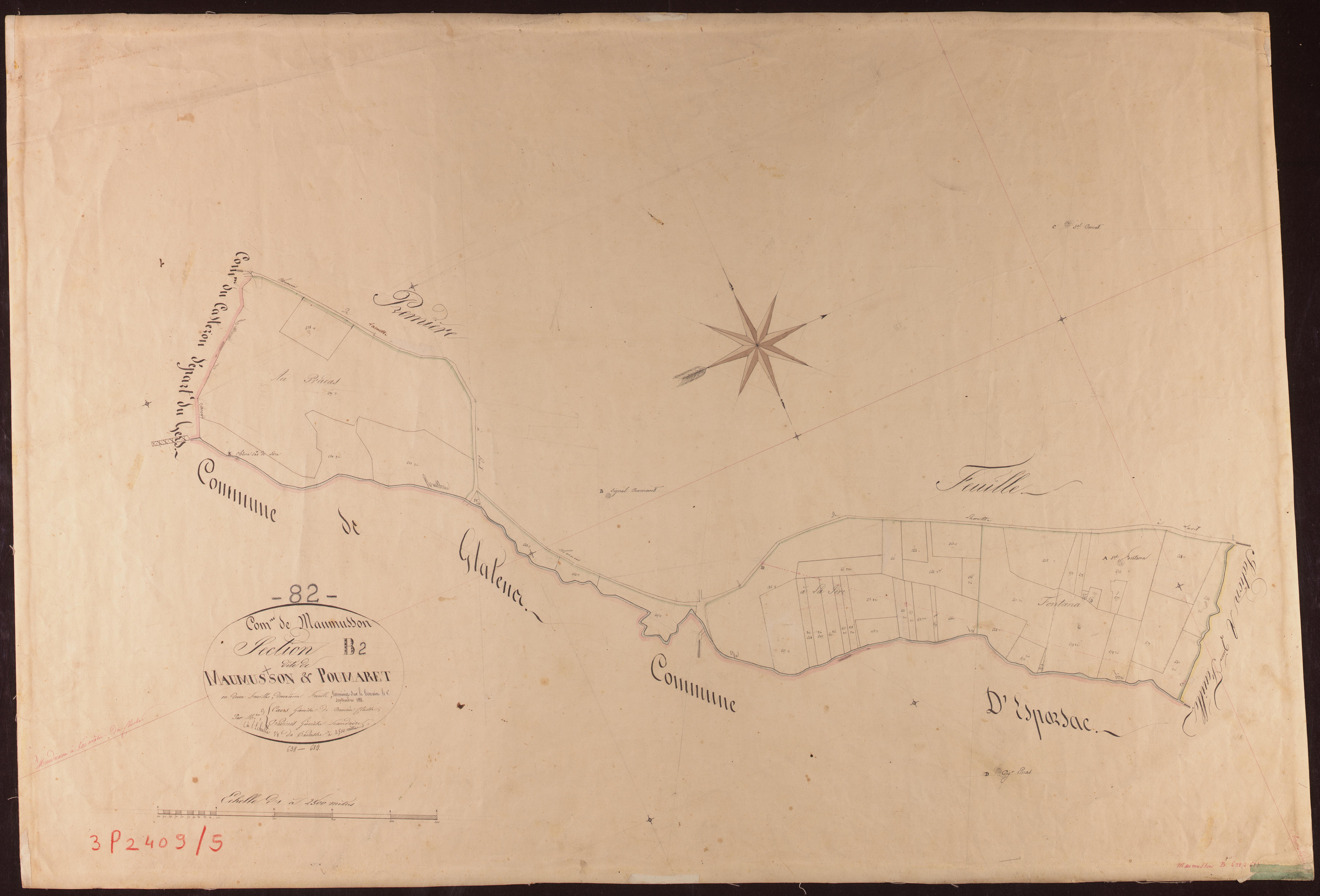Maumusson - Section B - Maumusson et Poumaret, 2e feuille
