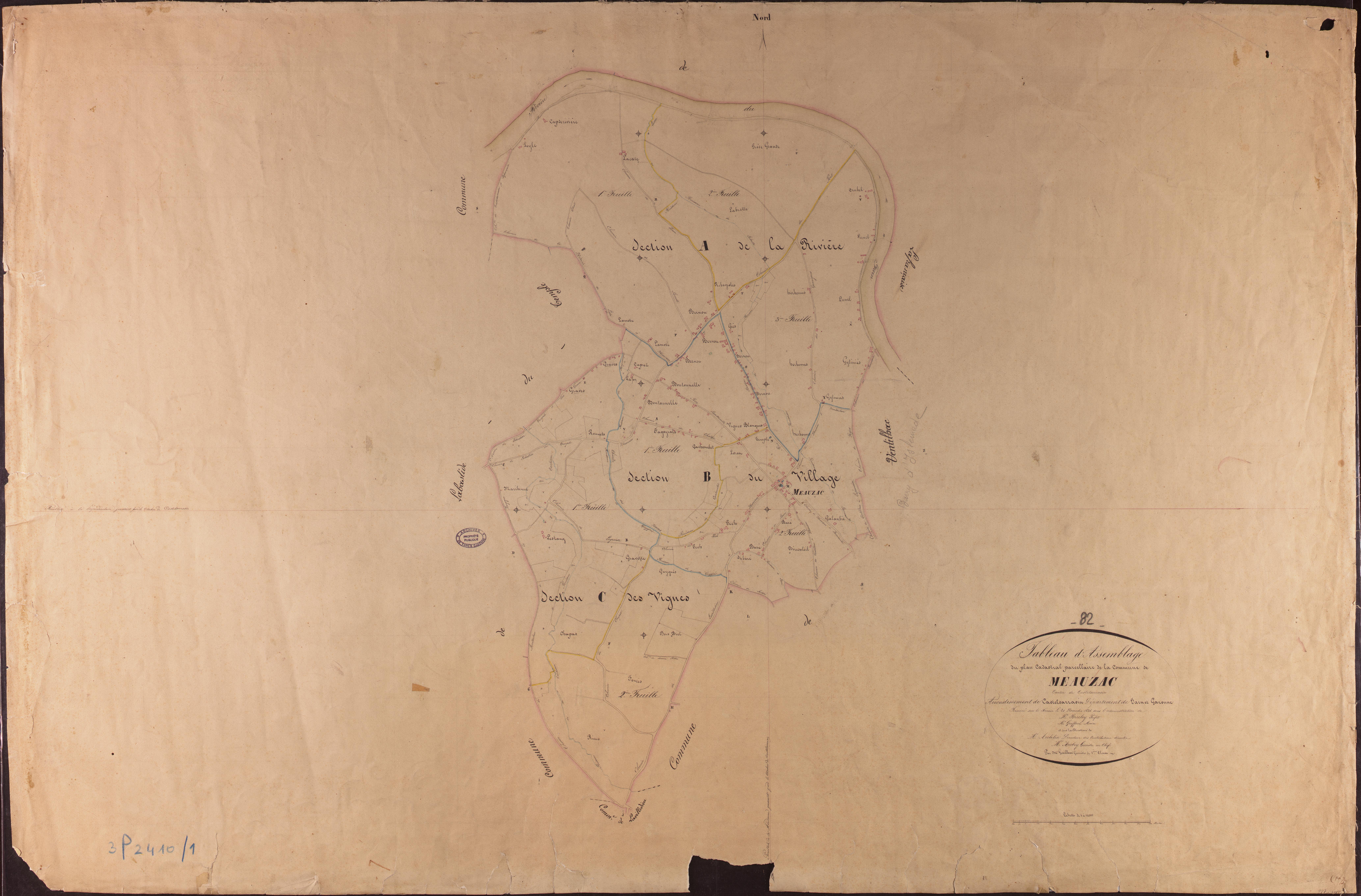 Meauzac - Tableau d'assemblage