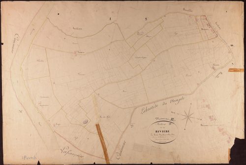 Meauzac - Section A - La Rivière, 1ère feuille