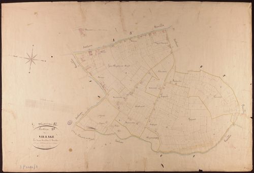 Meauzac - Section B - Le Village, 1ère feuille