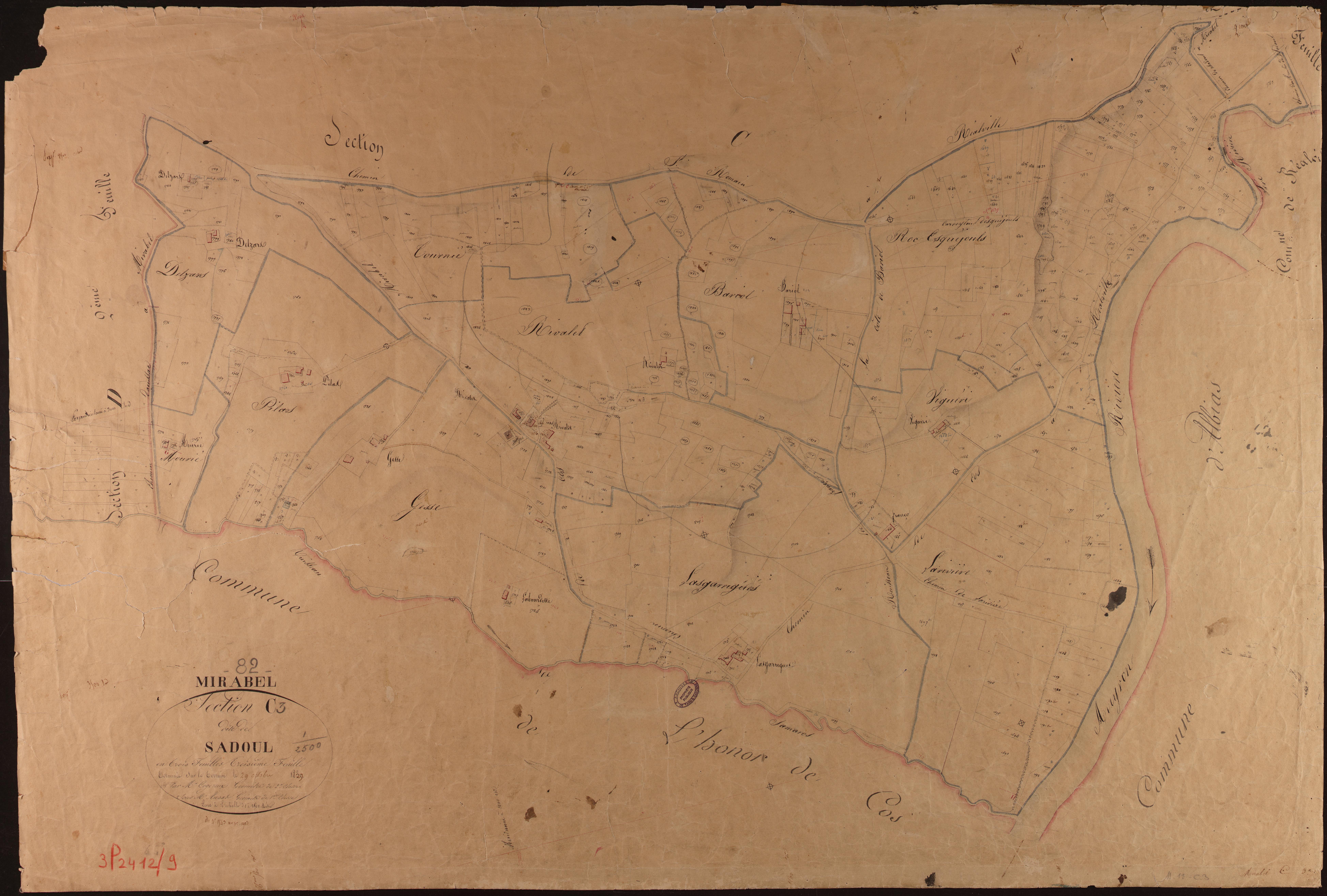Mirabel - Section C - Sadoul, 3e feuille