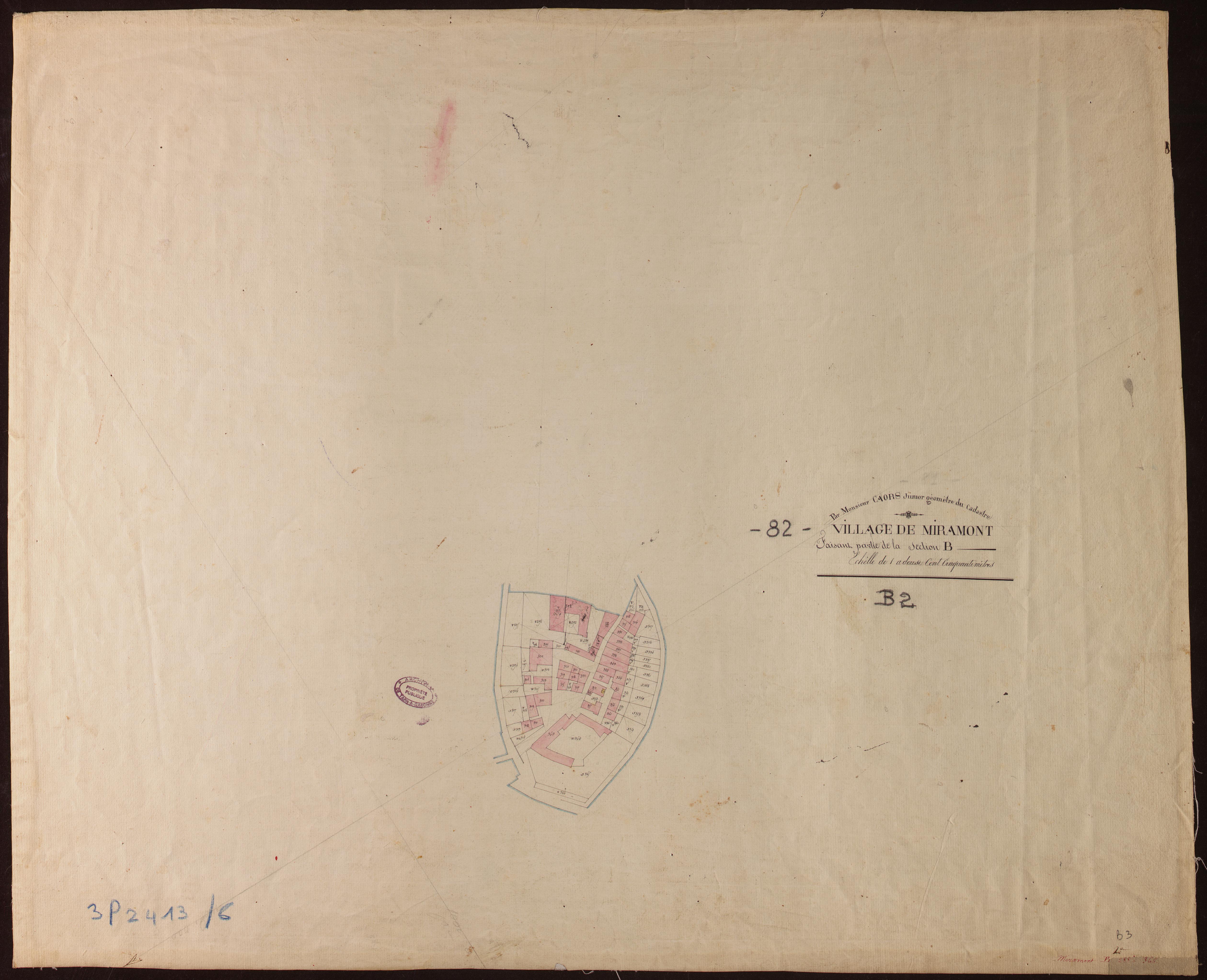 Miramont-de-Quercy - Section B - Miramont, 2e feuille