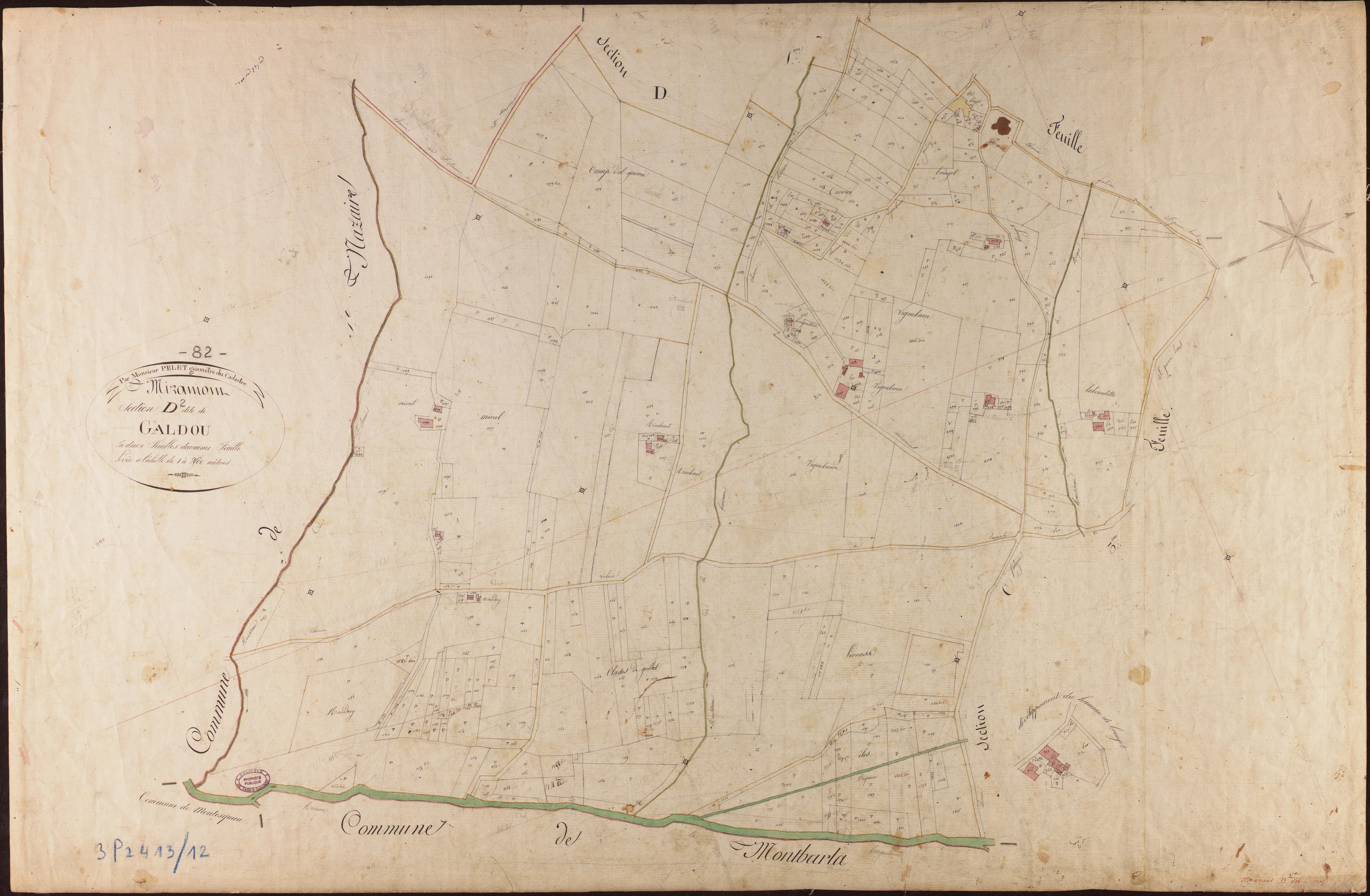 Miramont-de-Quercy - Section D - Galdou, 2e feuille