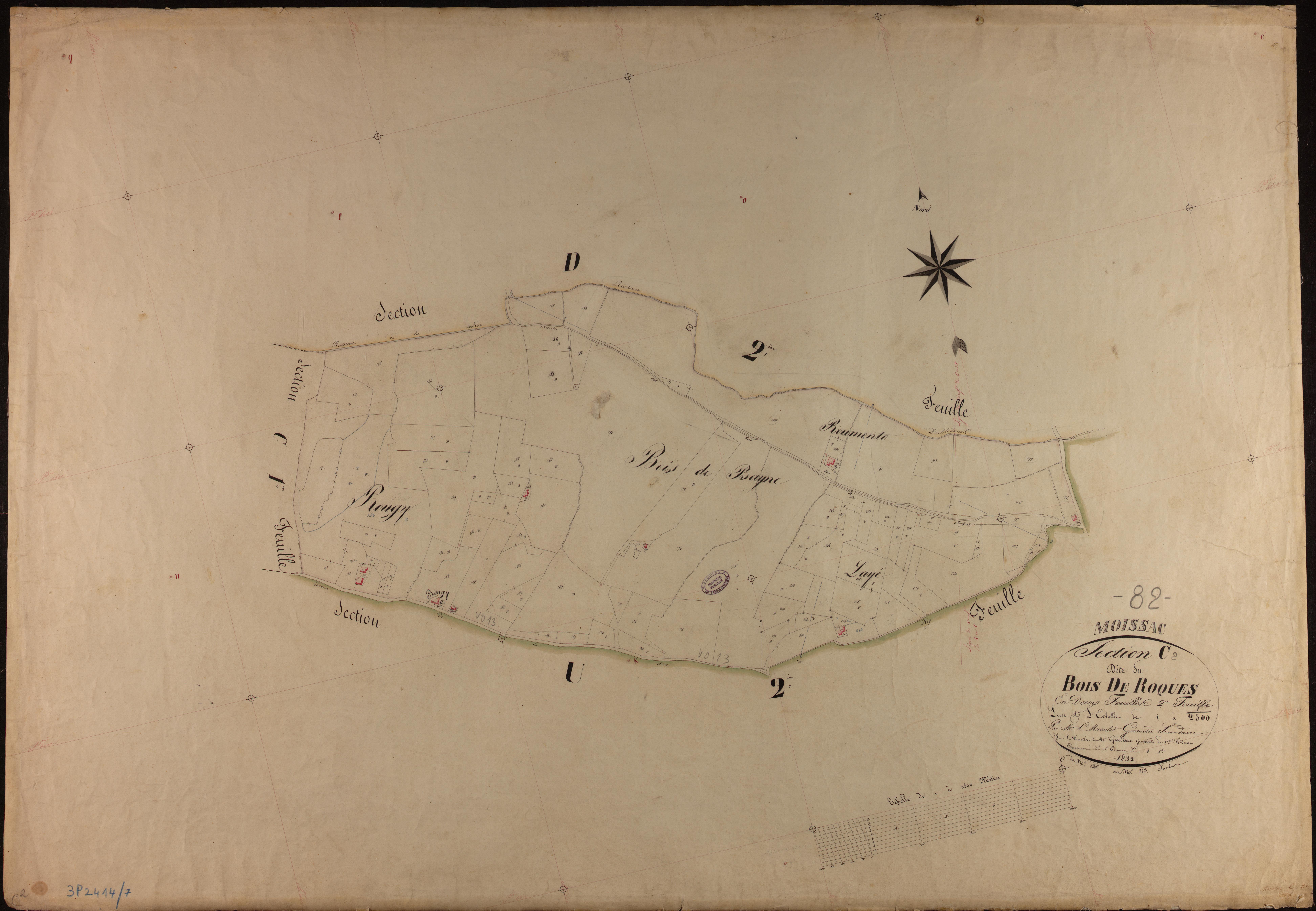 Moissac - Section C - Le Bois de Roques, 2e feuille