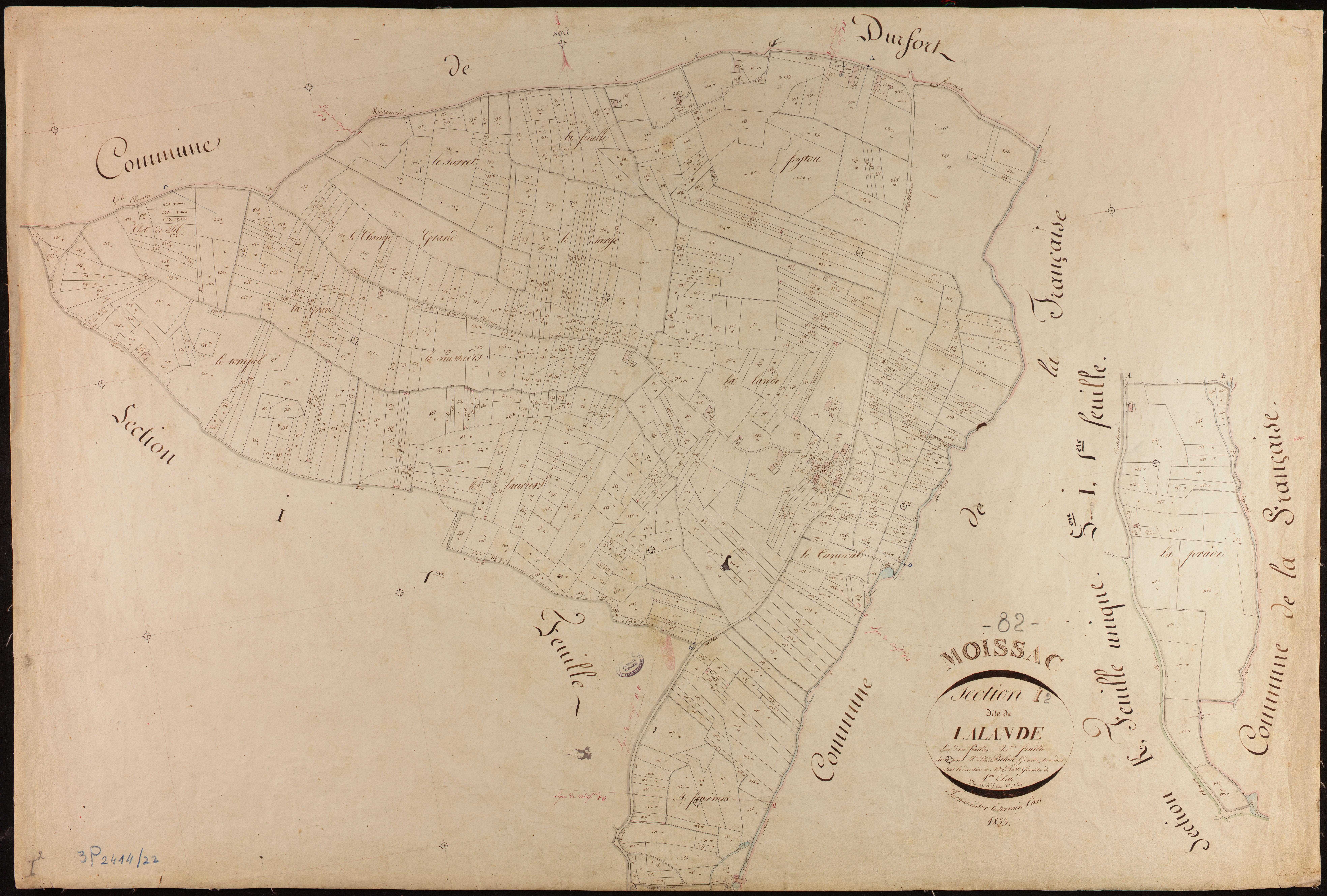 Moissac - Section I - Lalande, 2e feuille
