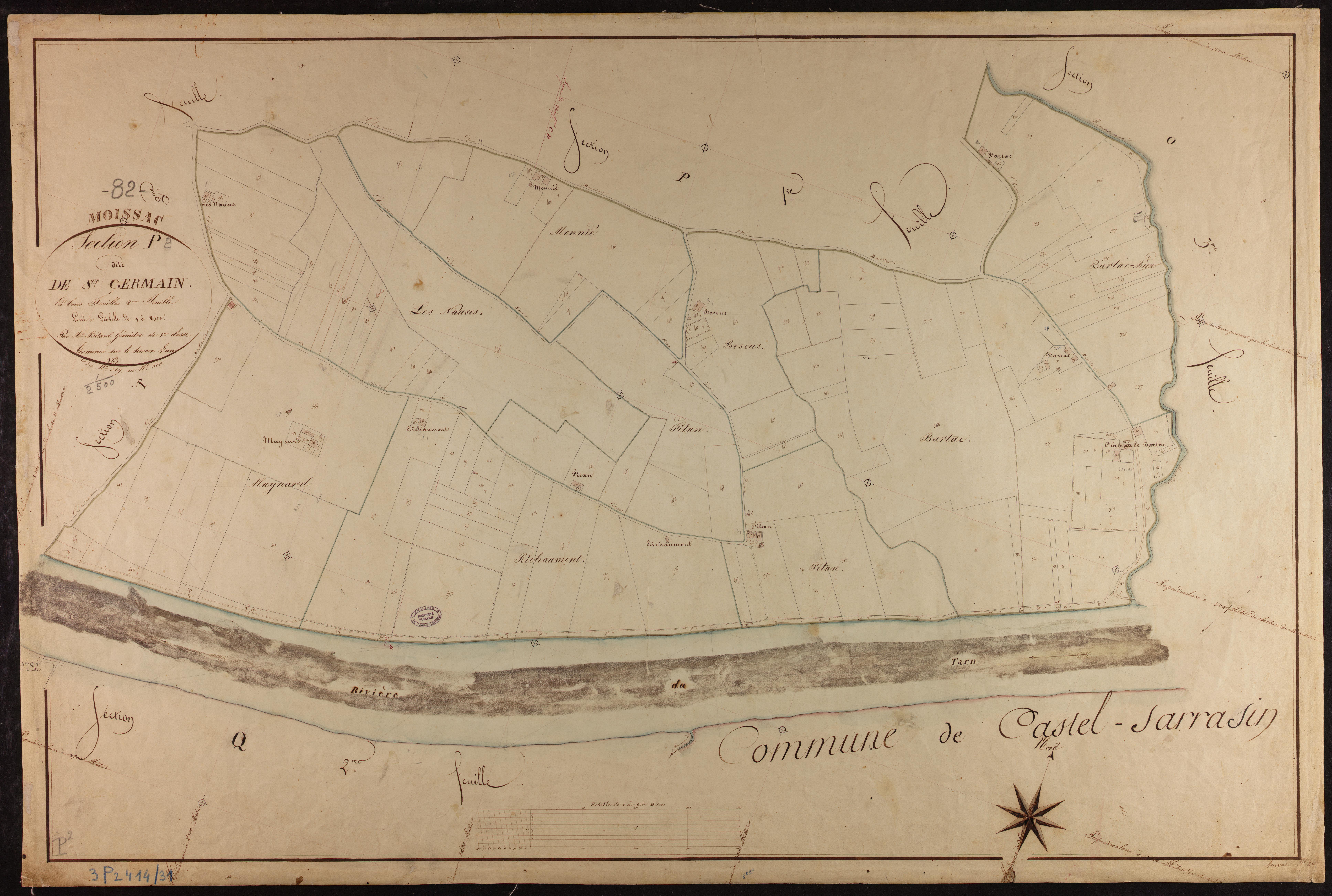 Moissac - Section P - Saint-Germain, 2e feuille
