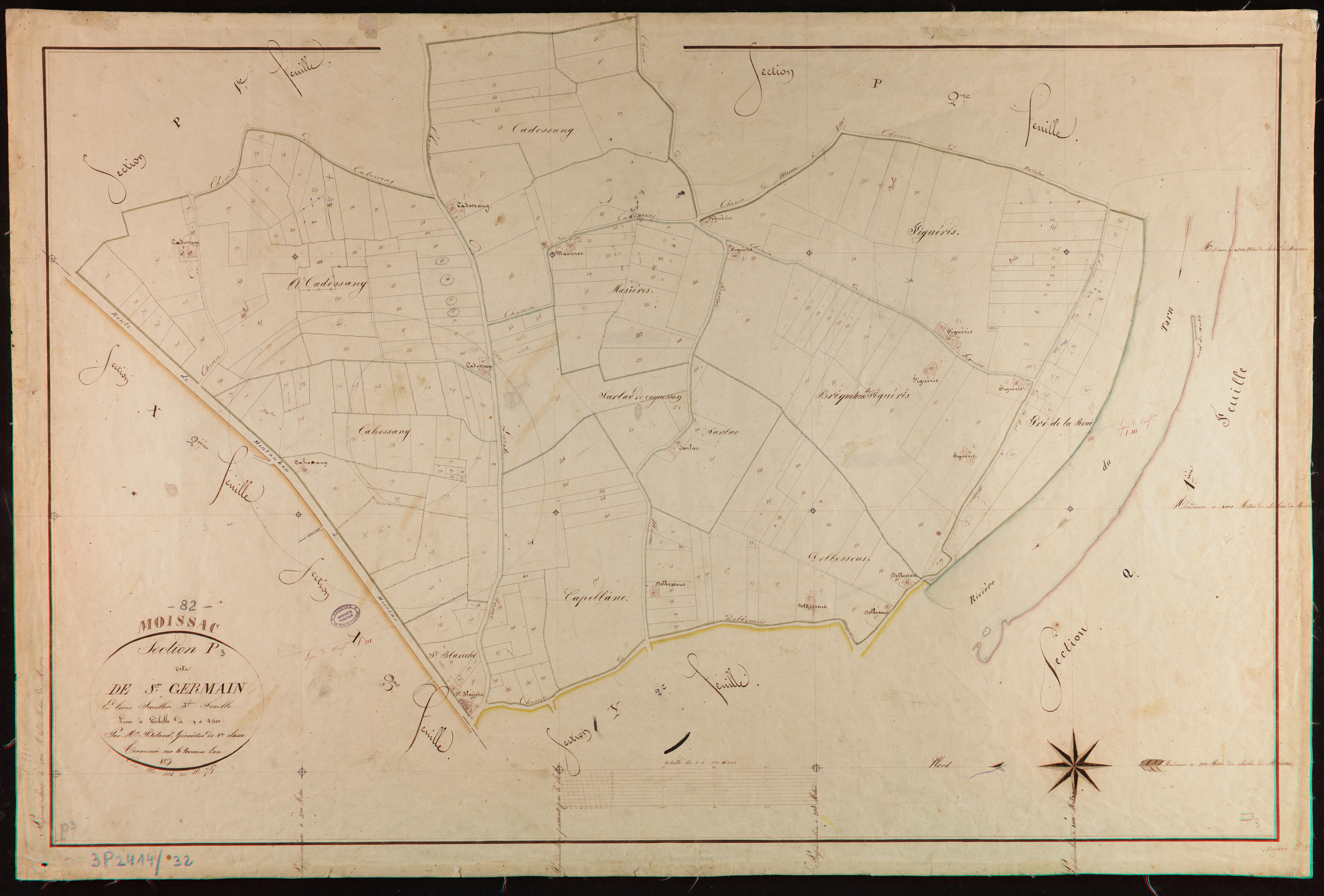 Moissac - Section P - Saint-Germain, 3e feuille