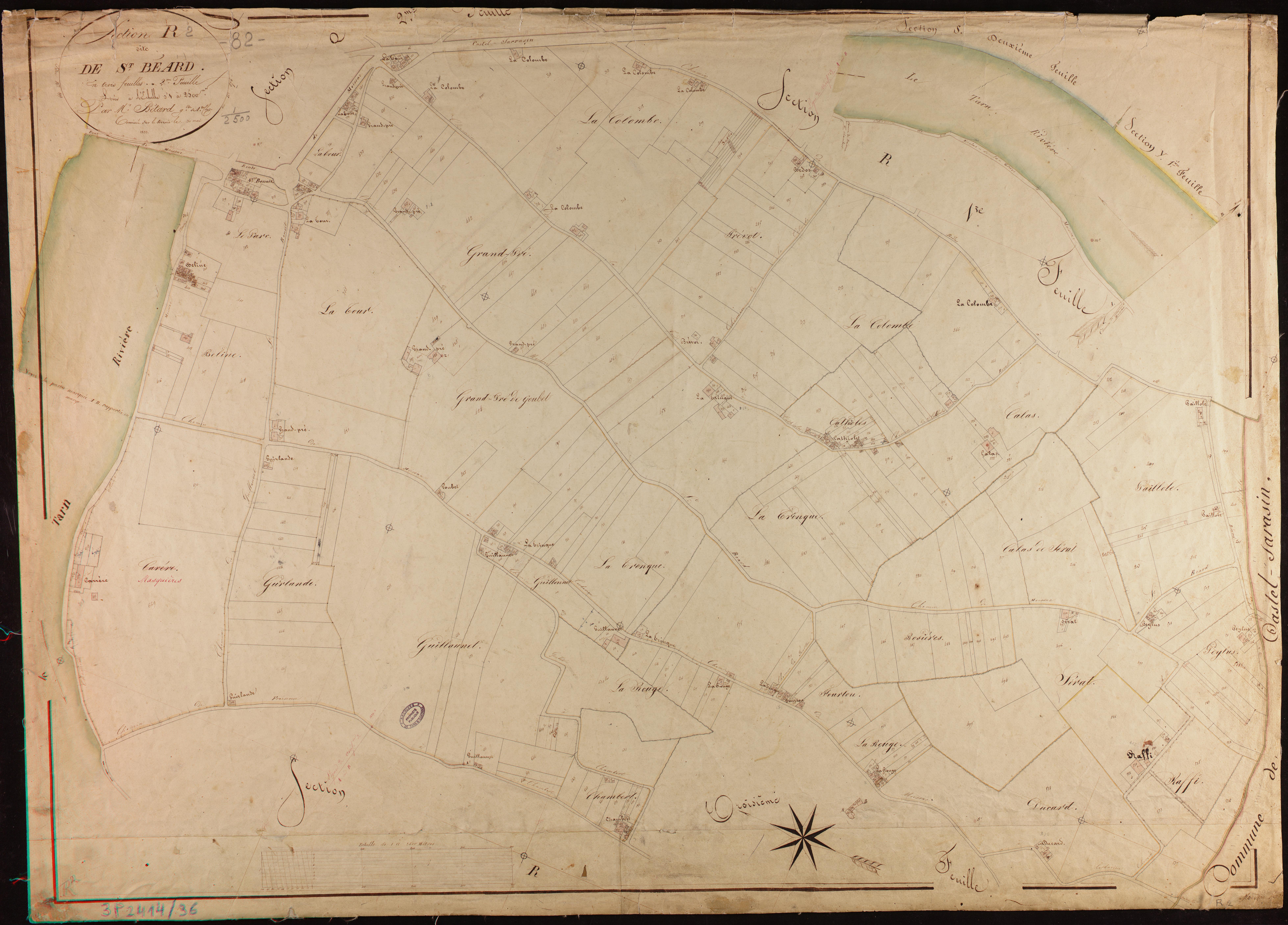 Moissac - Section R - Saint-Béard, 2e feuille