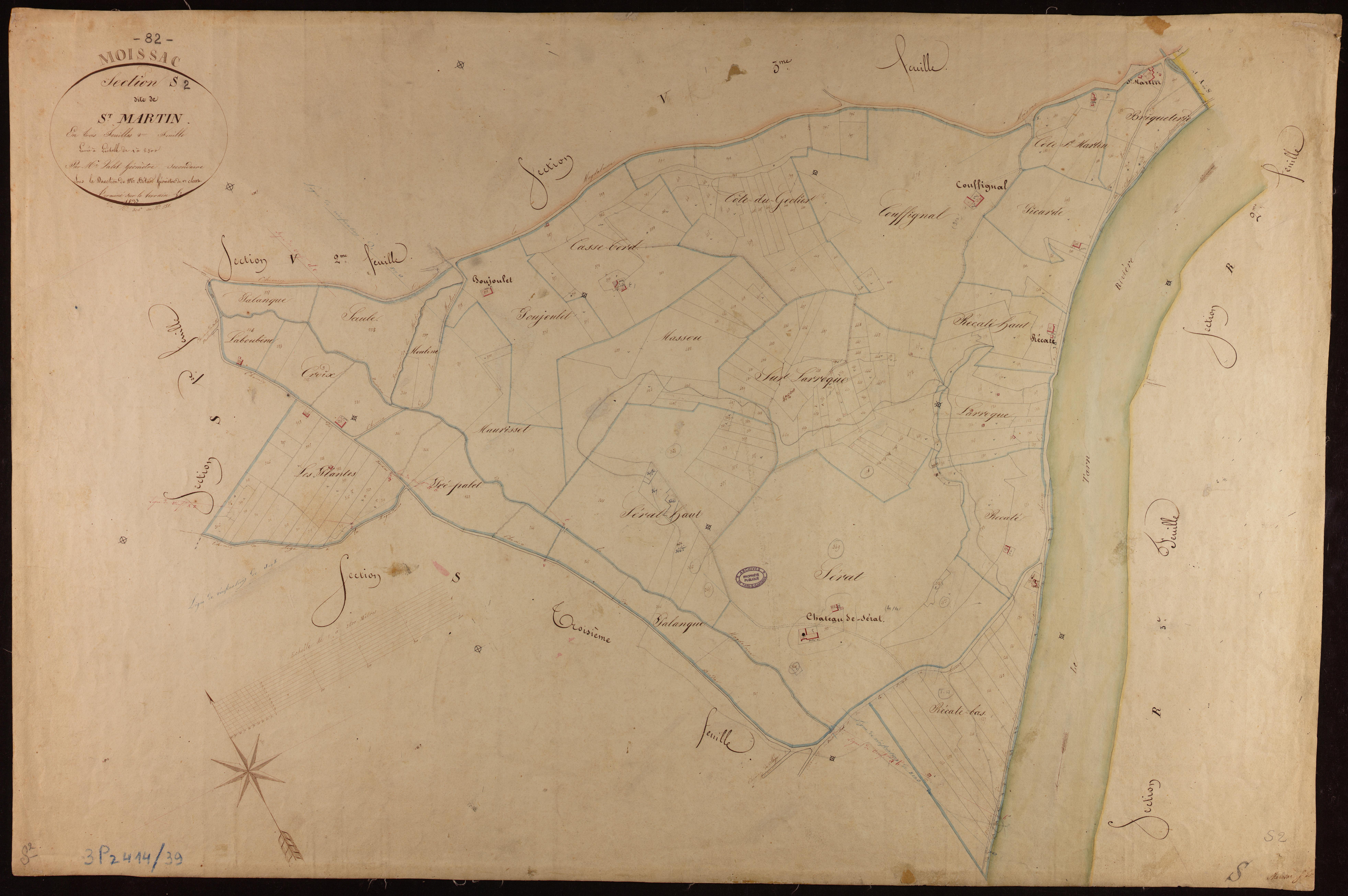 Moissac - Section S - Saint-Martin, 2e feuille