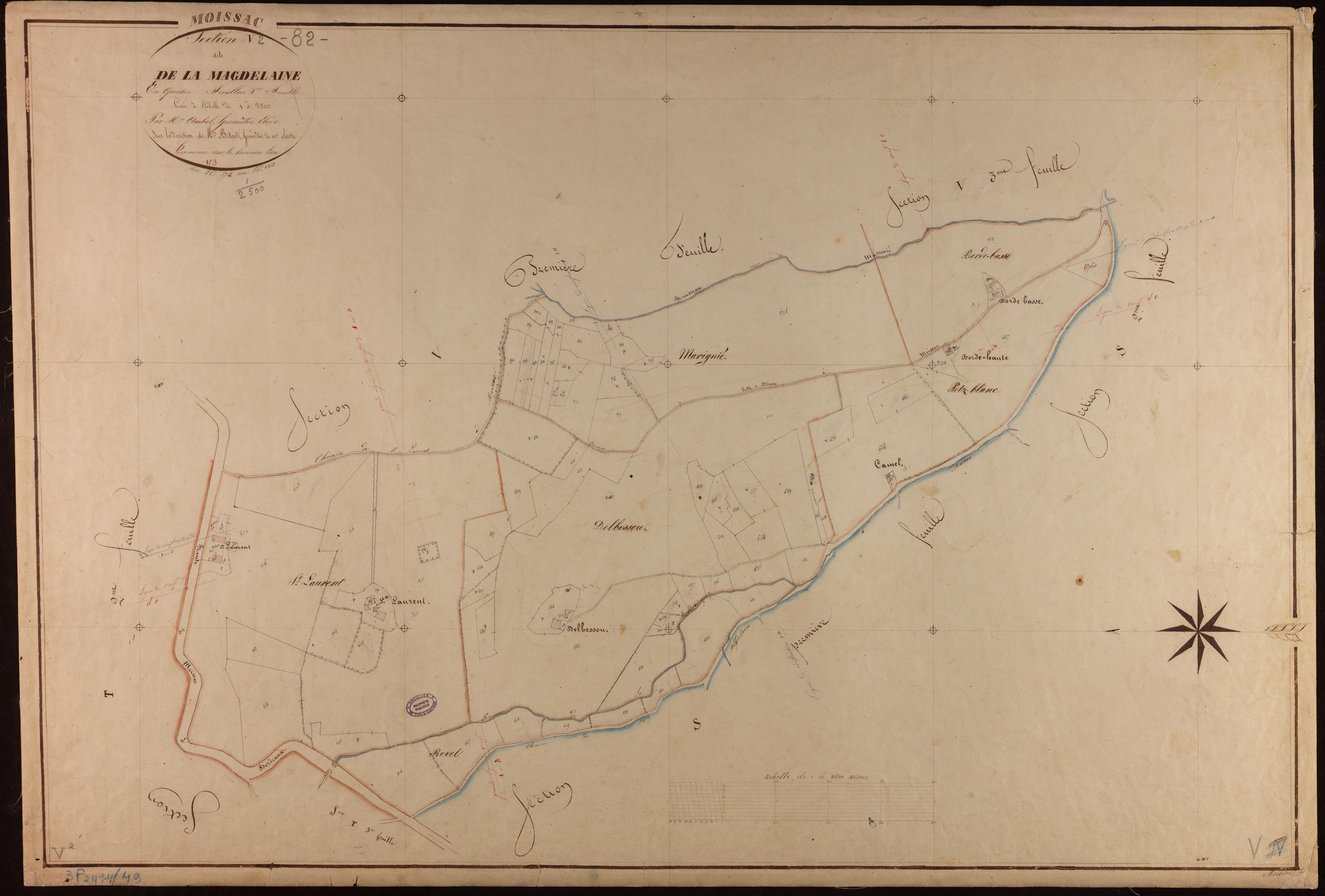 Moissac - Section V - La Magdelaine, 2e feuille
