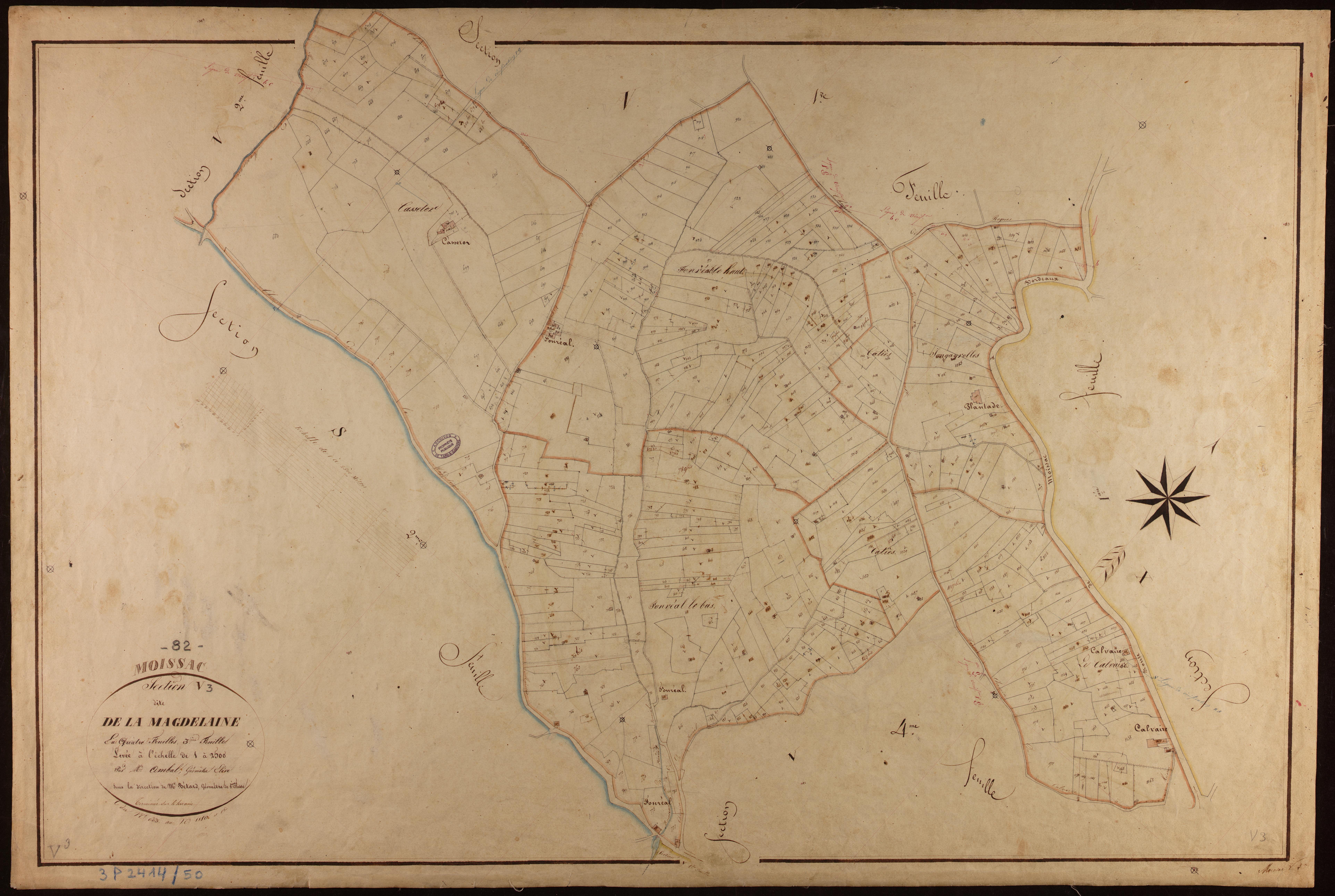 Moissac - Section V - La Magdelaine, 3e feuille