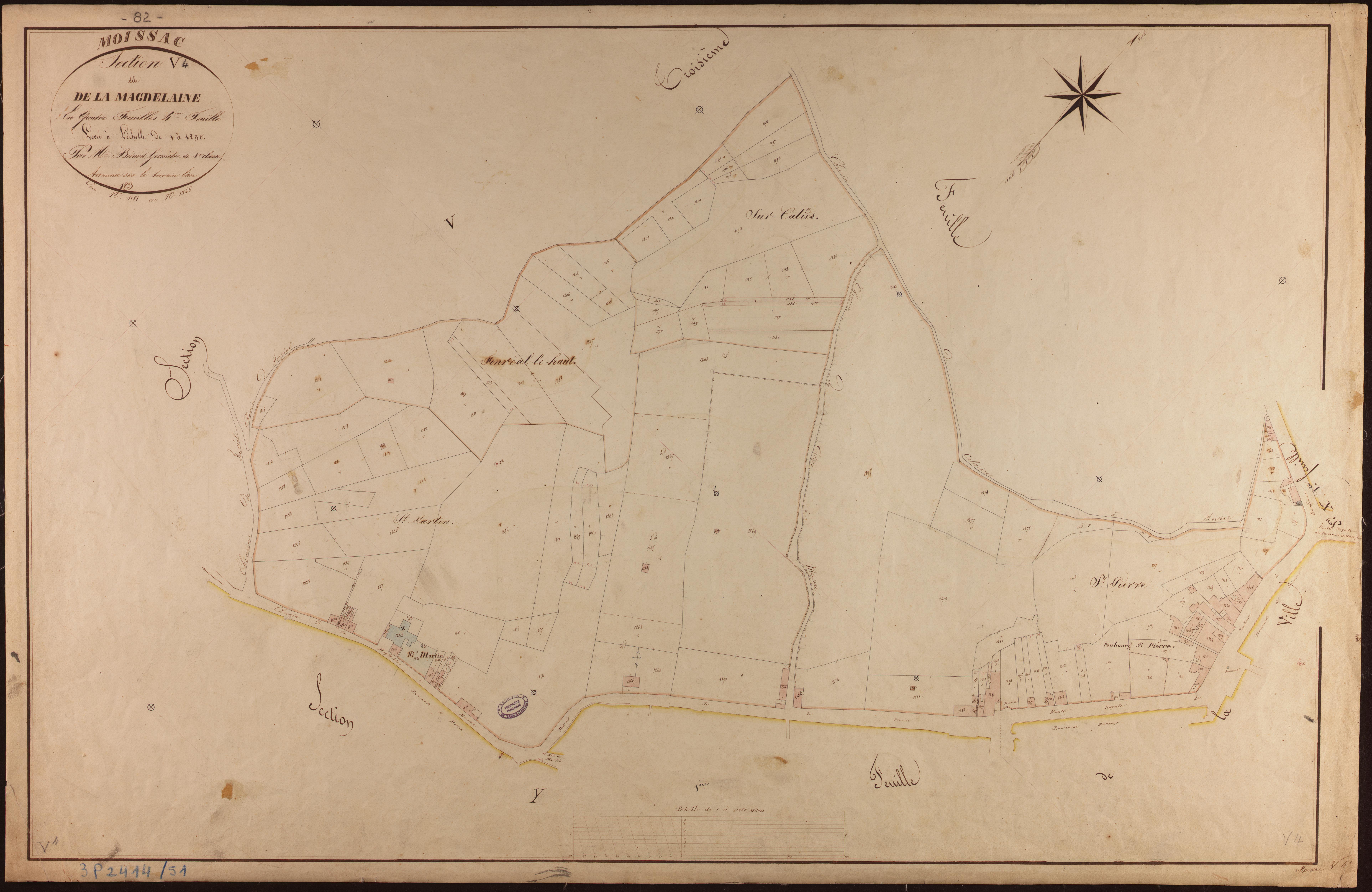 Moissac - Section V - La Magdelaine, 4e feuille