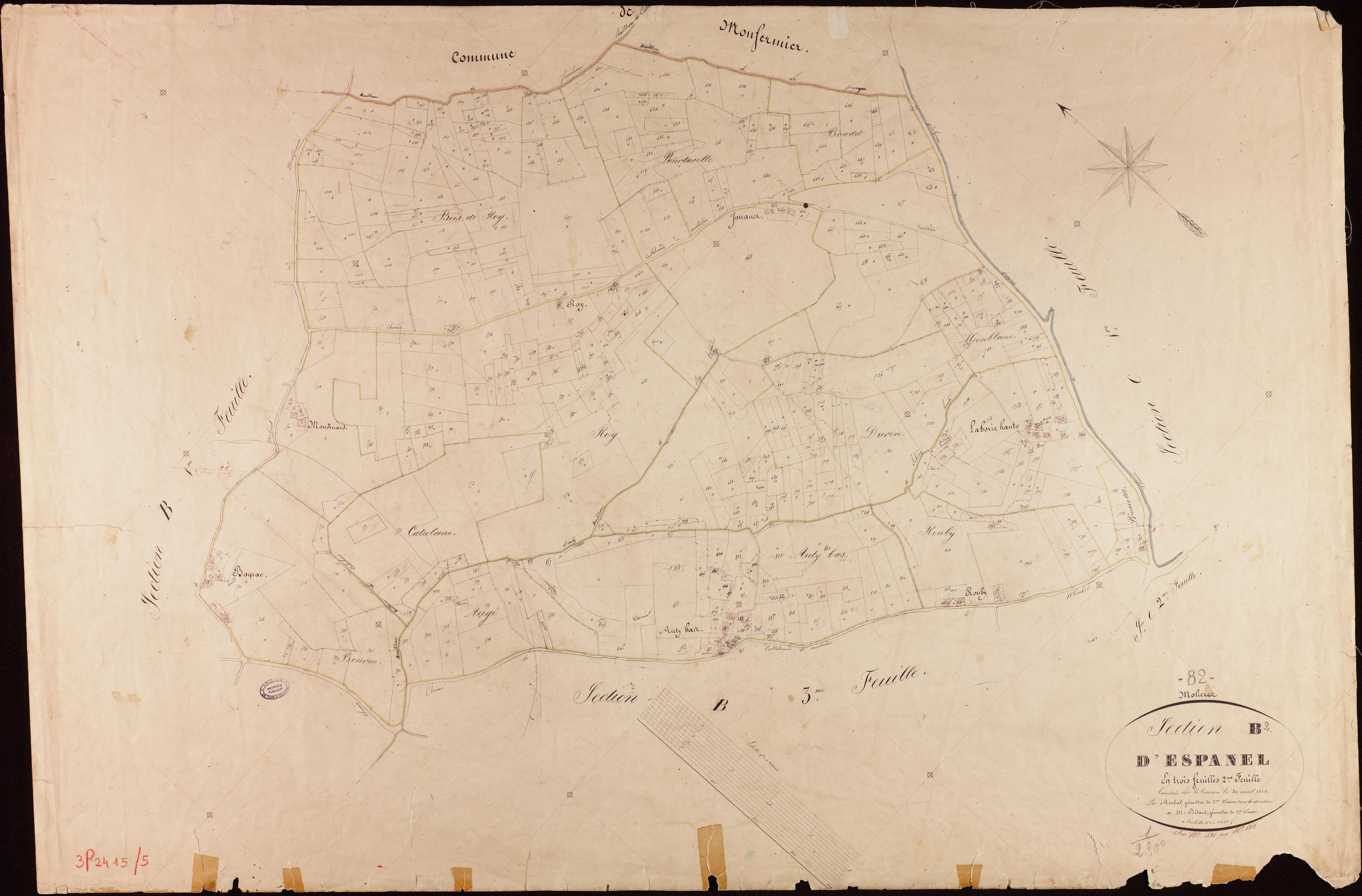 Molières - Section B - Espanel, 2e feuille