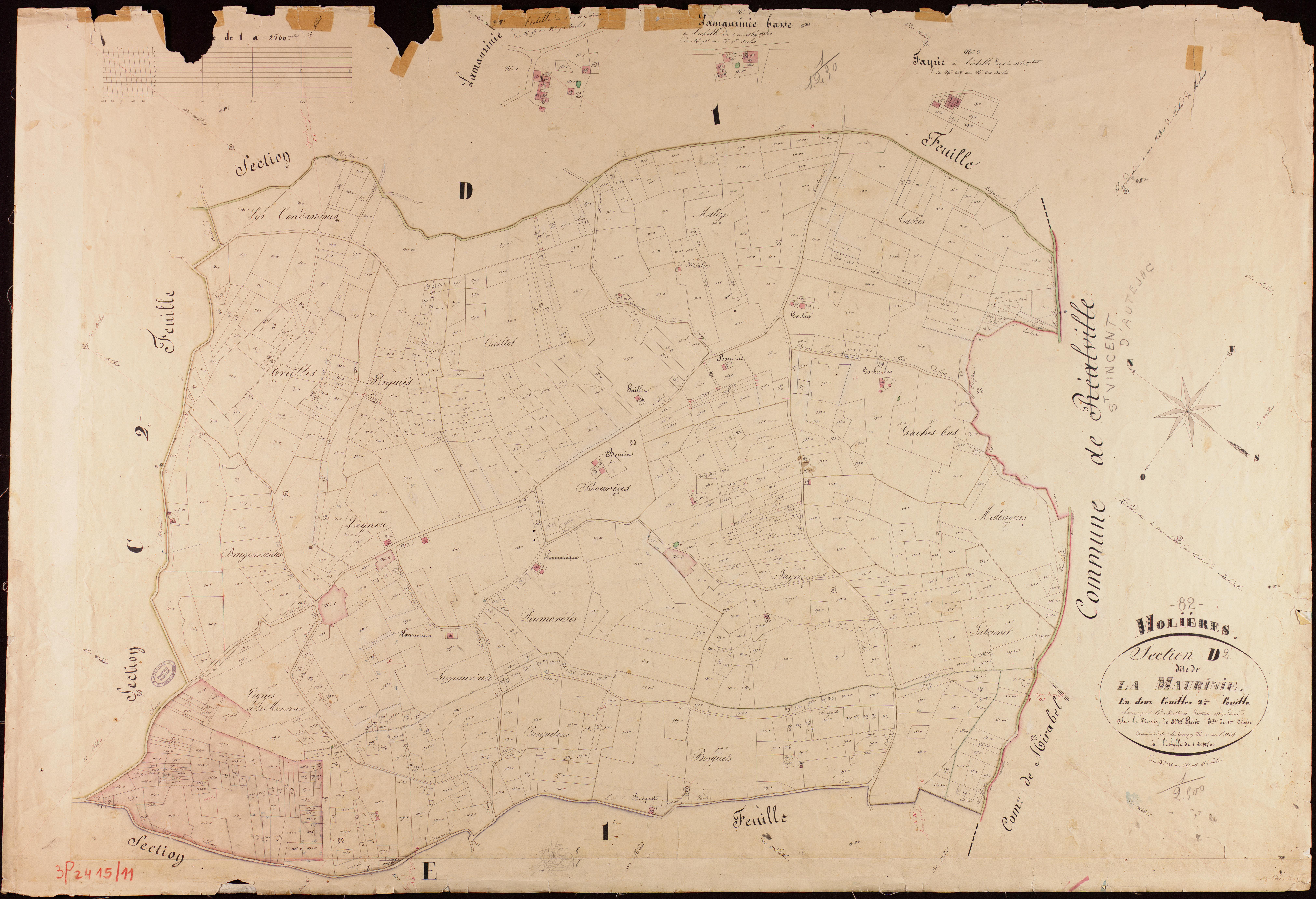 Molières - Section D - La Maurinie, 2e feuille