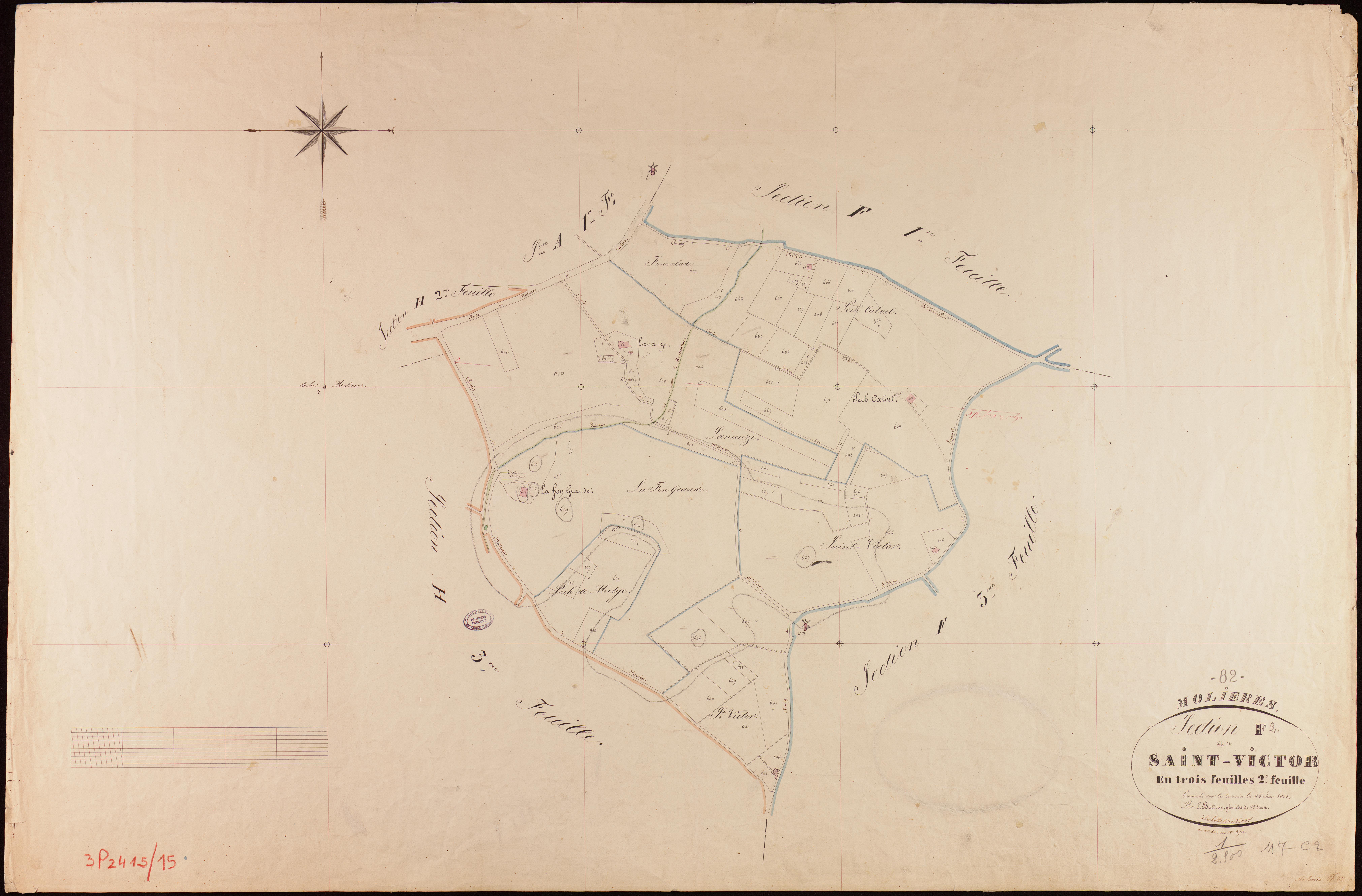 Molières - Section F - Saint-Victor, 2e feuille
