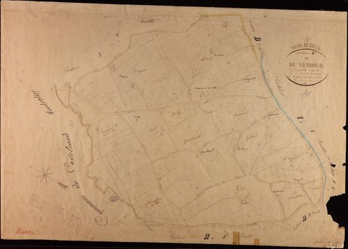Molières - Section A - Le Verdier, 1ère feuille