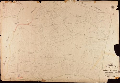 Molières - Section C - Saint-Nazaire, 1ère feuille