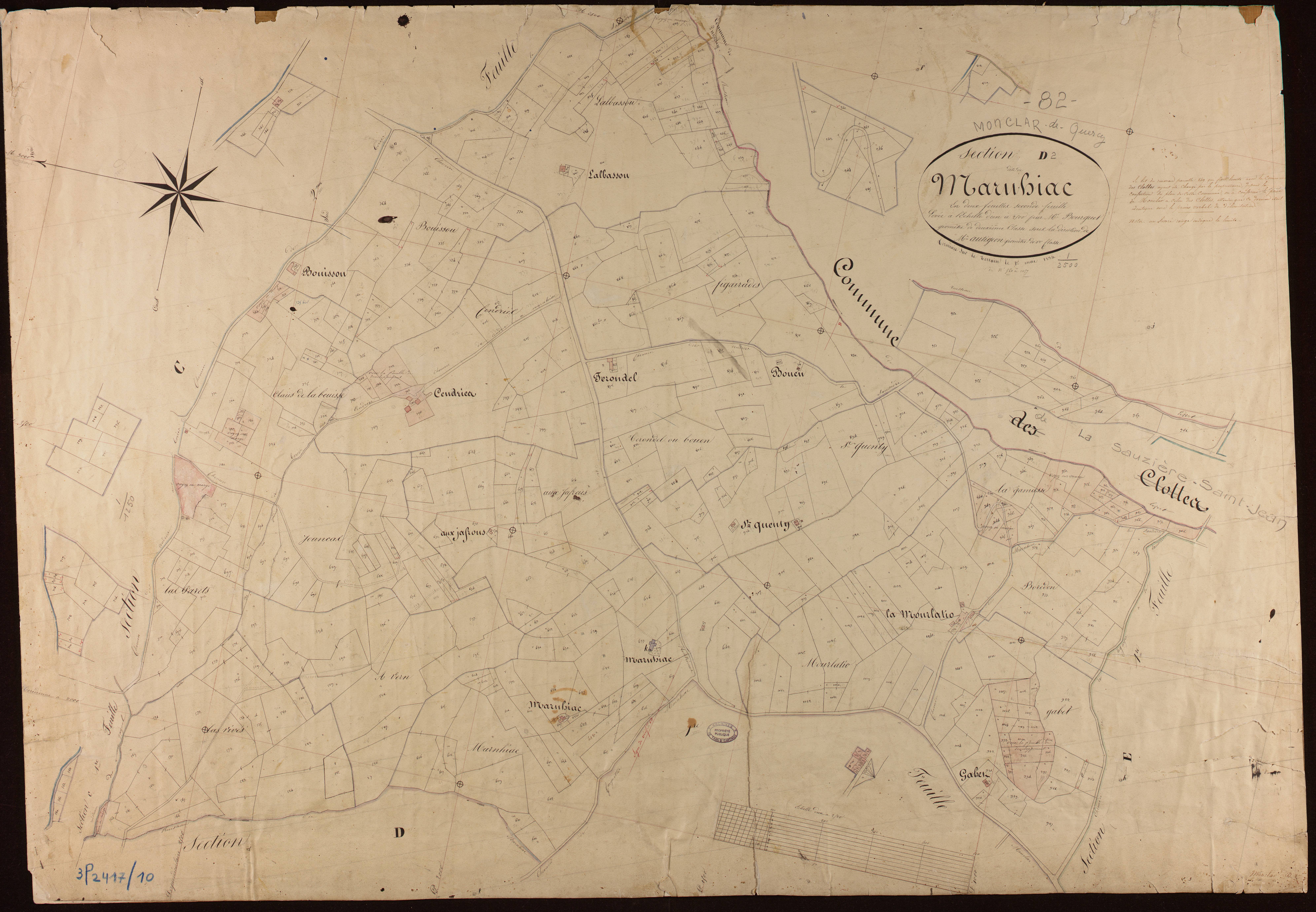Monclar-de-Quercy - Section D - Marnhiac, 2e feuille