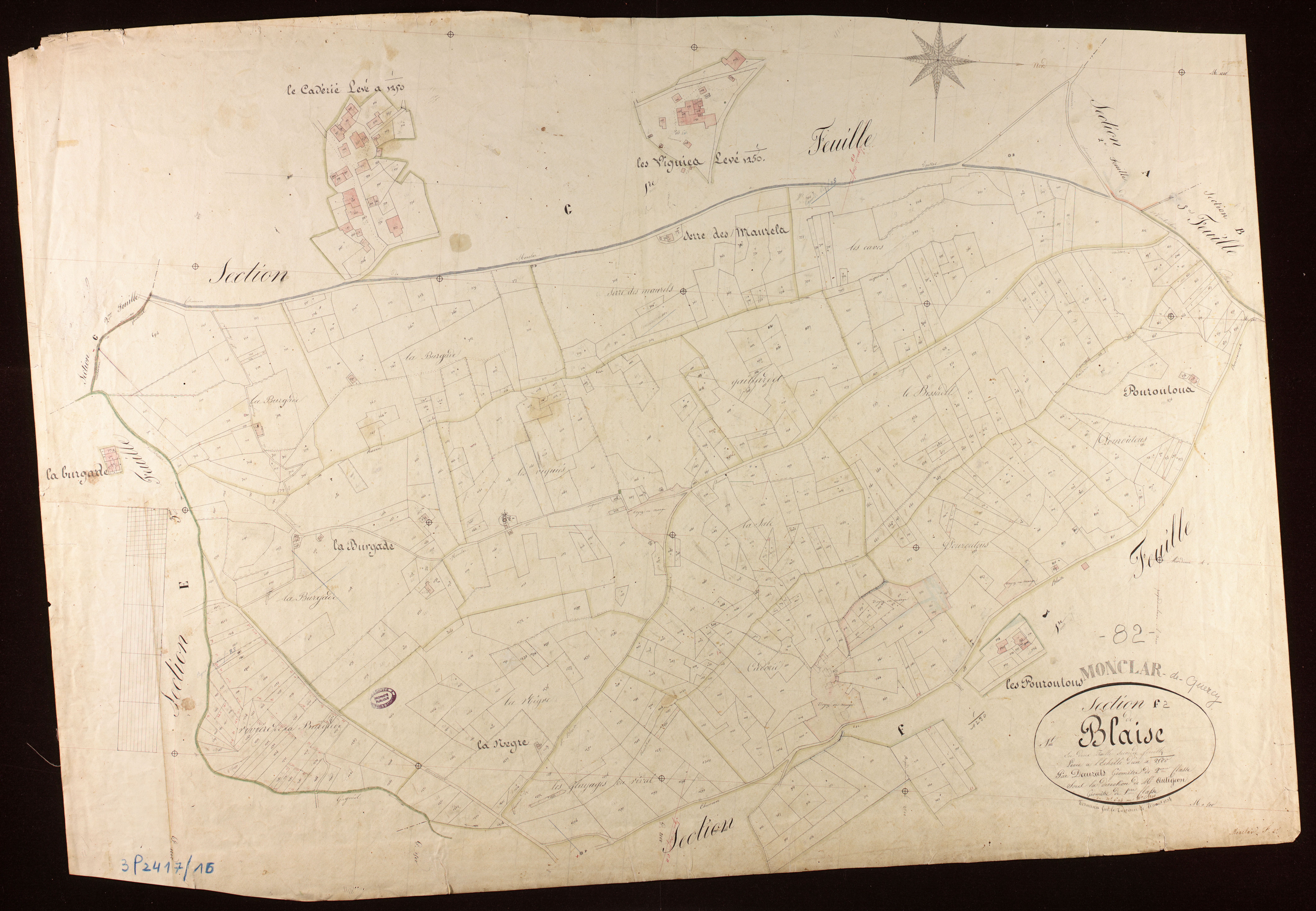 Monclar-de-Quercy - Section F - Saint-Blaise, 2e feuille