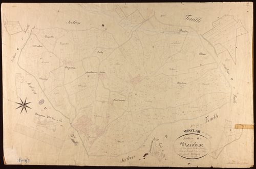 Monclar-de-Quercy - Section D - Marnhiac, 1ère feuille