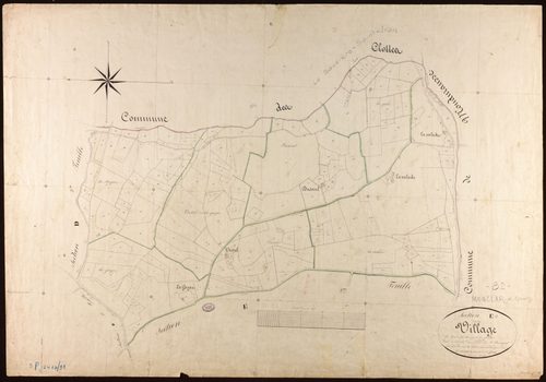 Monclar-de-Quercy - Section E - Le Village, 1ère feuille