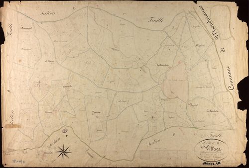 Monclar-de-Quercy - Section E - Le Village, 3e feuille
