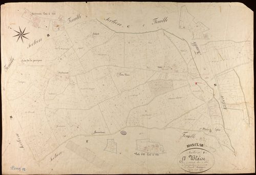 Monclar-de-Quercy - Section F - Saint-Blaise, 1ère feuille