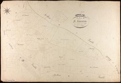 Monclar-de-Quercy - Section G - Saint-Laurent, 1ère feuille