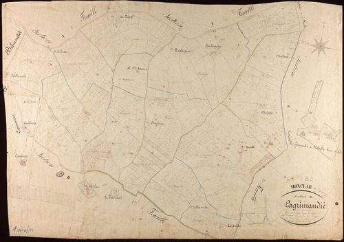 Monclar-de-Quercy - Section H - Lagrimaudié, 1ère feuille