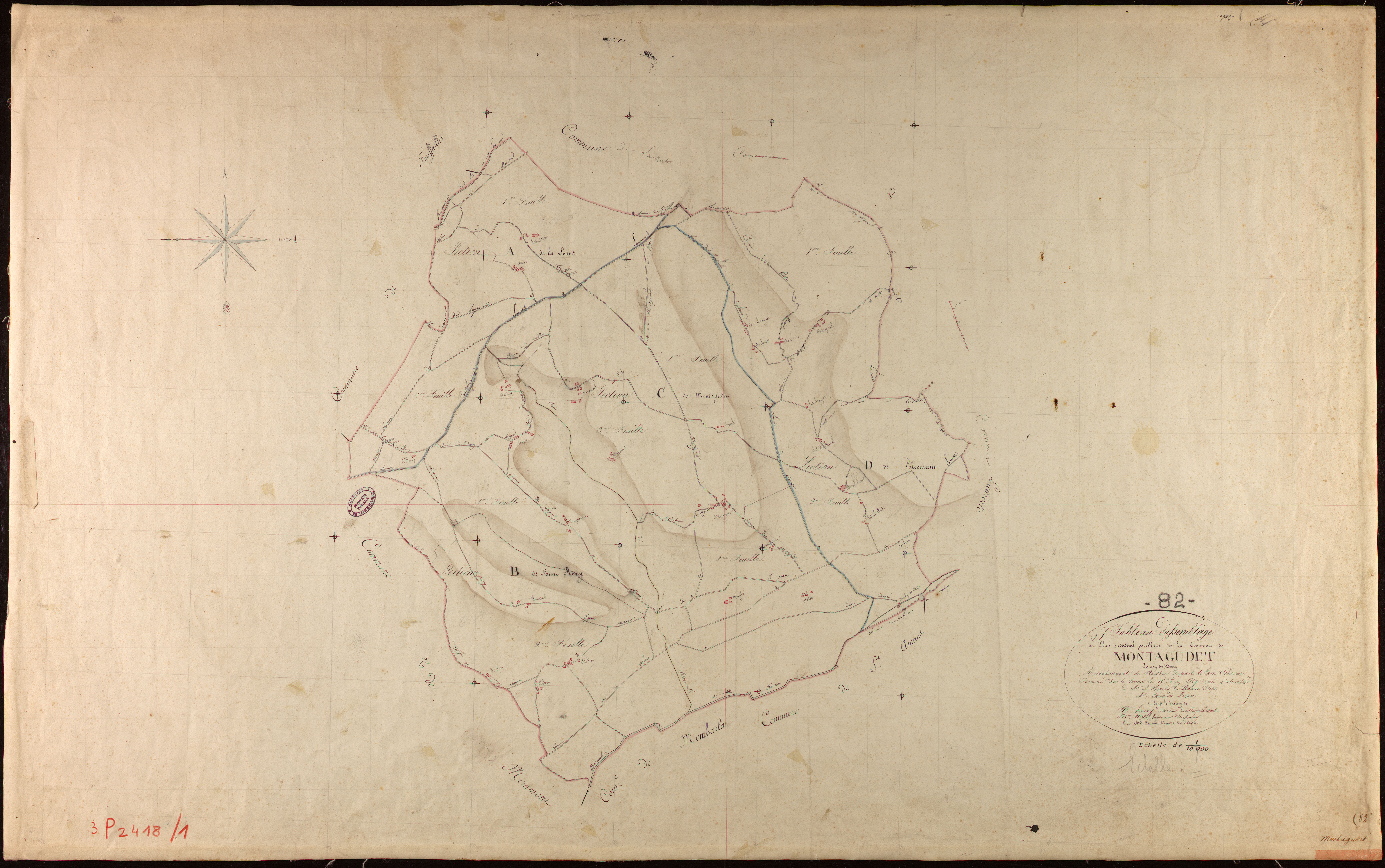 Montagudet - Tableau d'assemblage