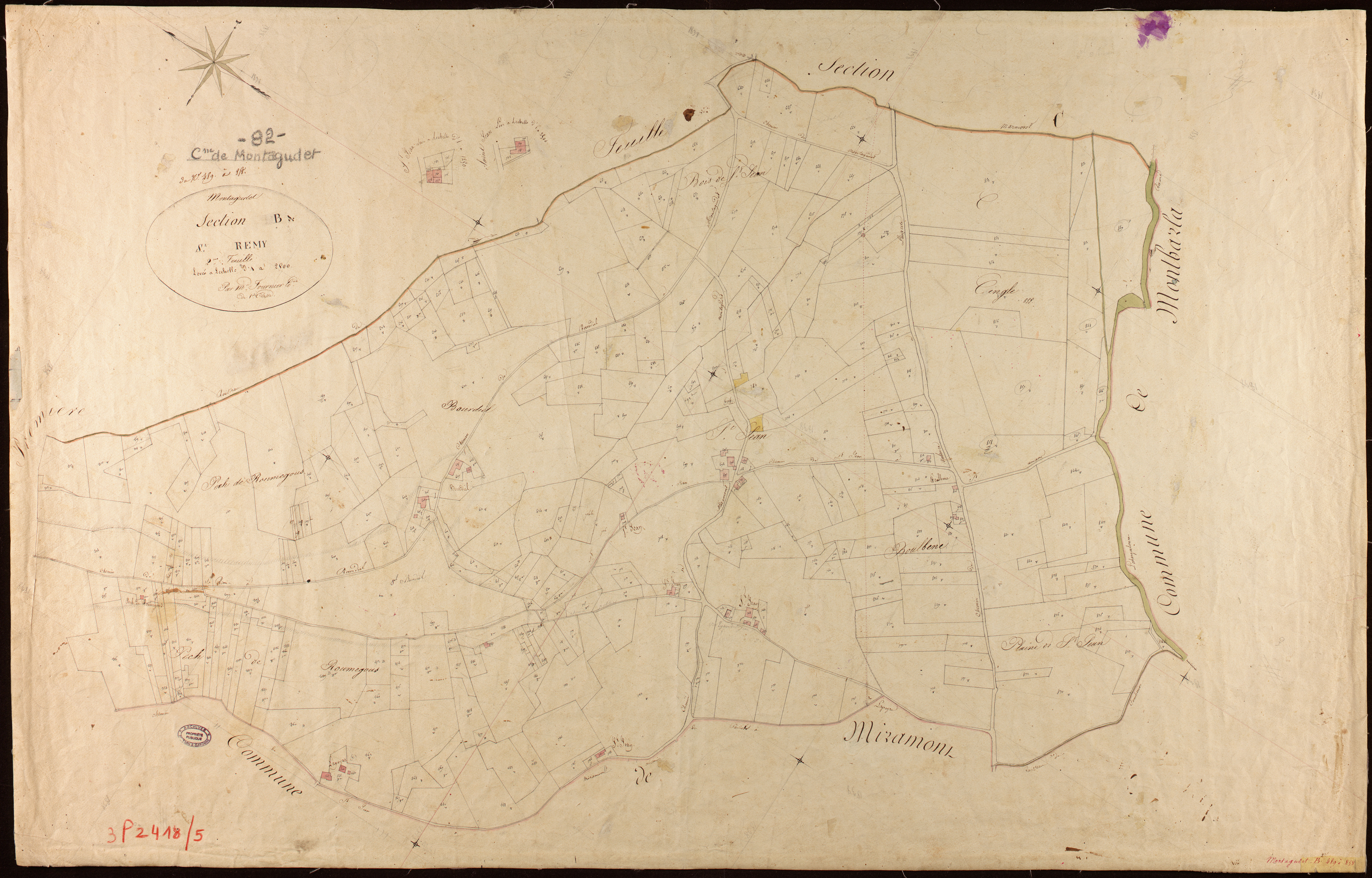 Montagudet - Section B - Saint-Rémy, 2e feuille