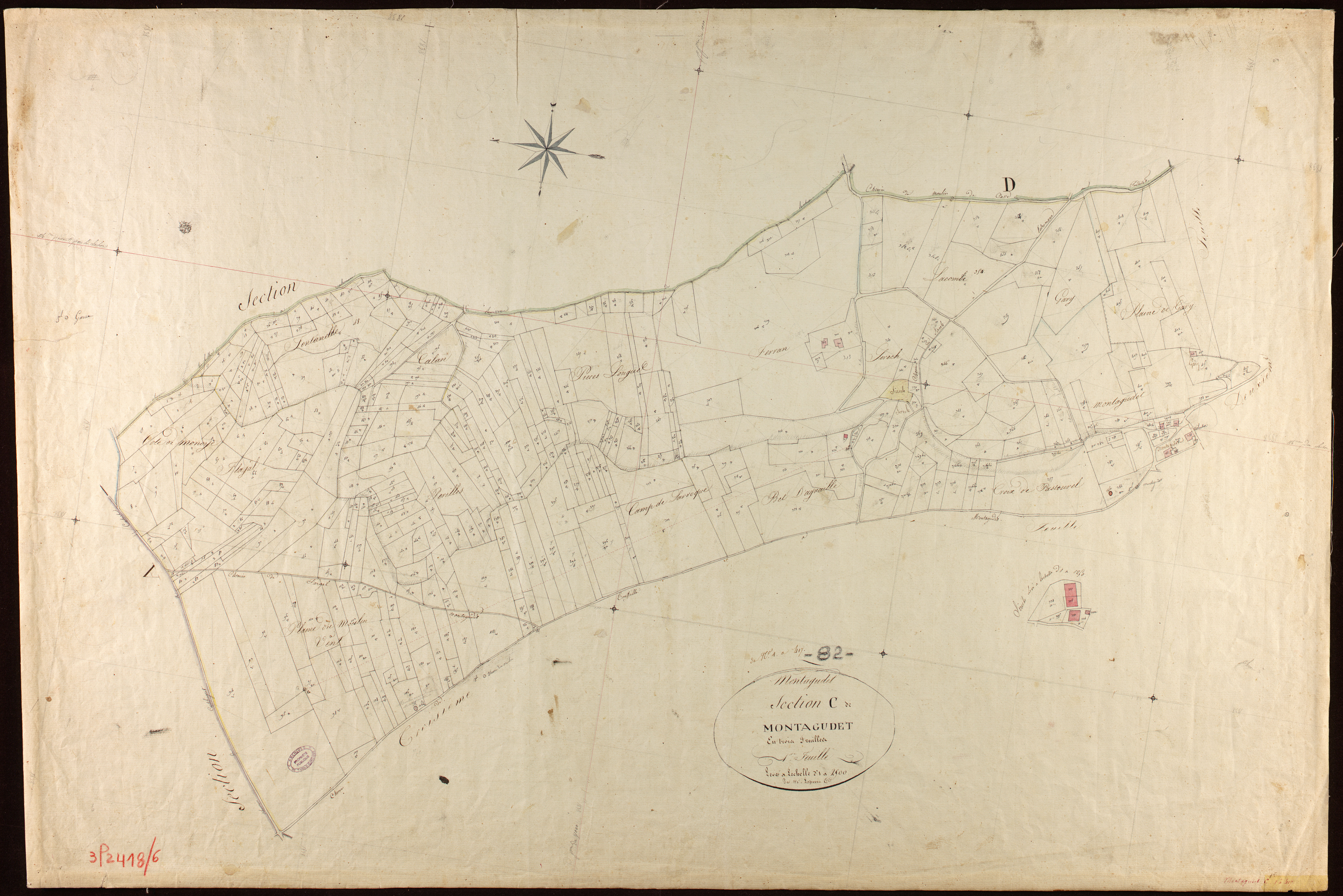 Montagudet - Section C - Montagudet, 1ère feuille